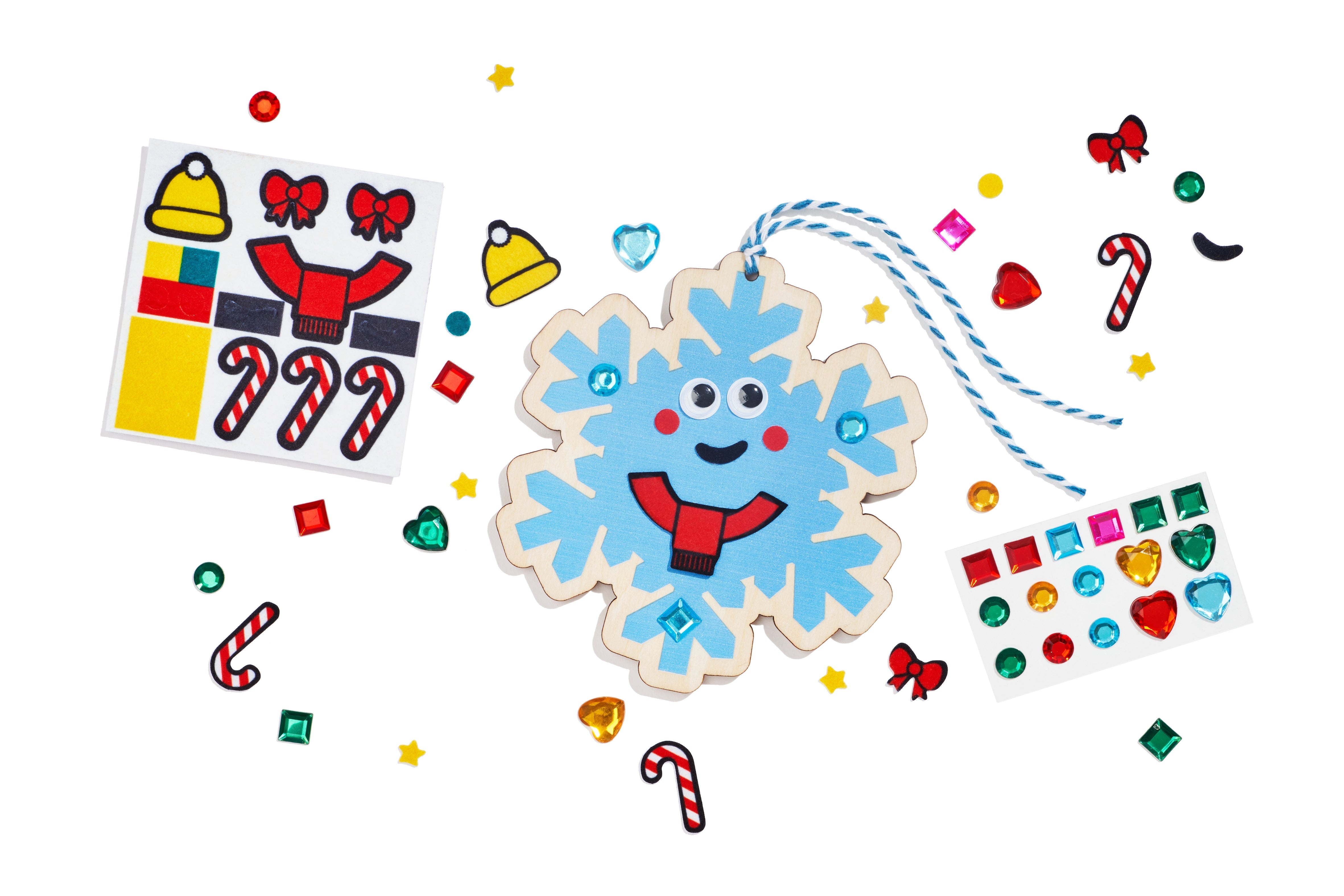 Kid Made Modern DIY Ornament Kits - Snowflake Craft