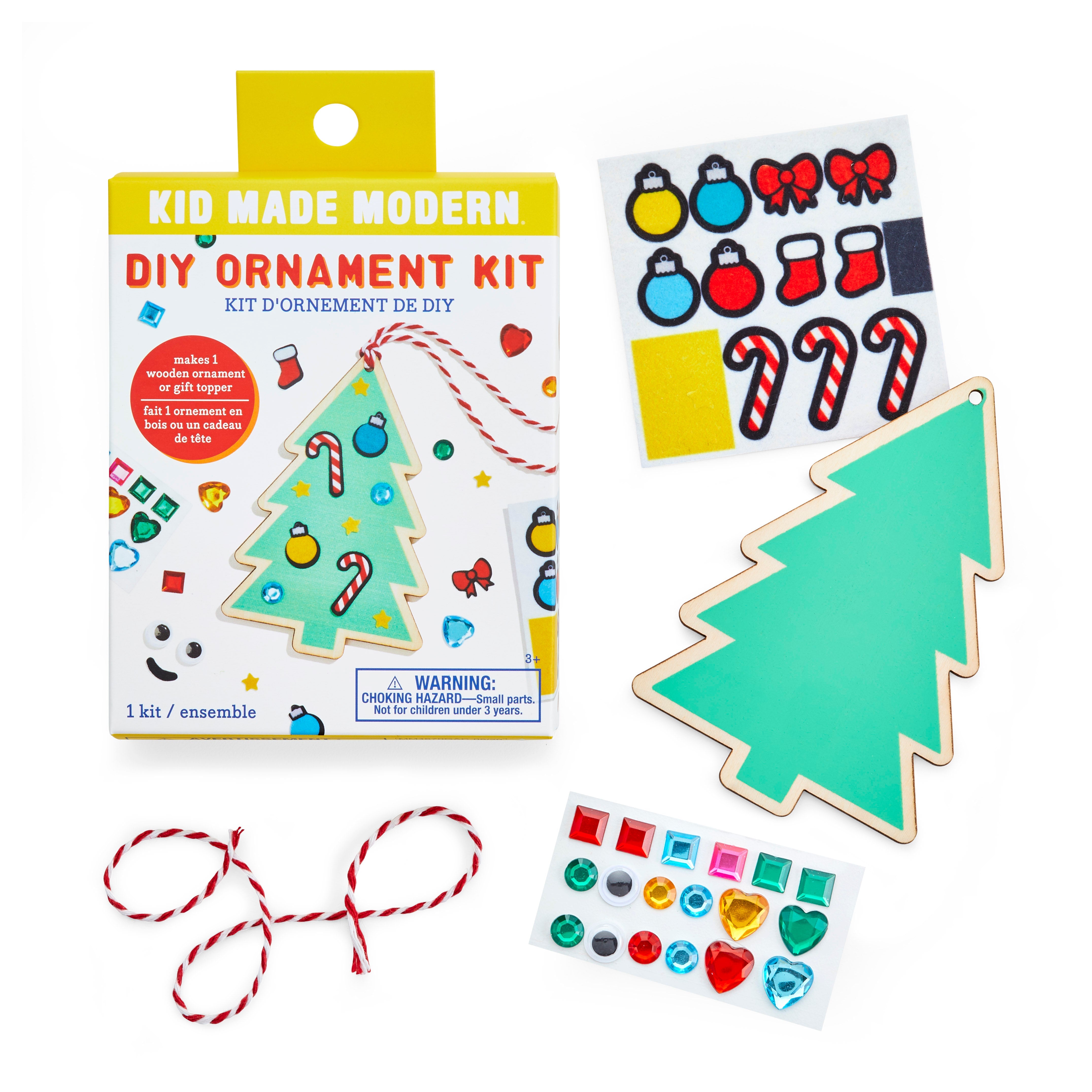 Kid Made Modern DIY Ornament Kits - Tree Craft