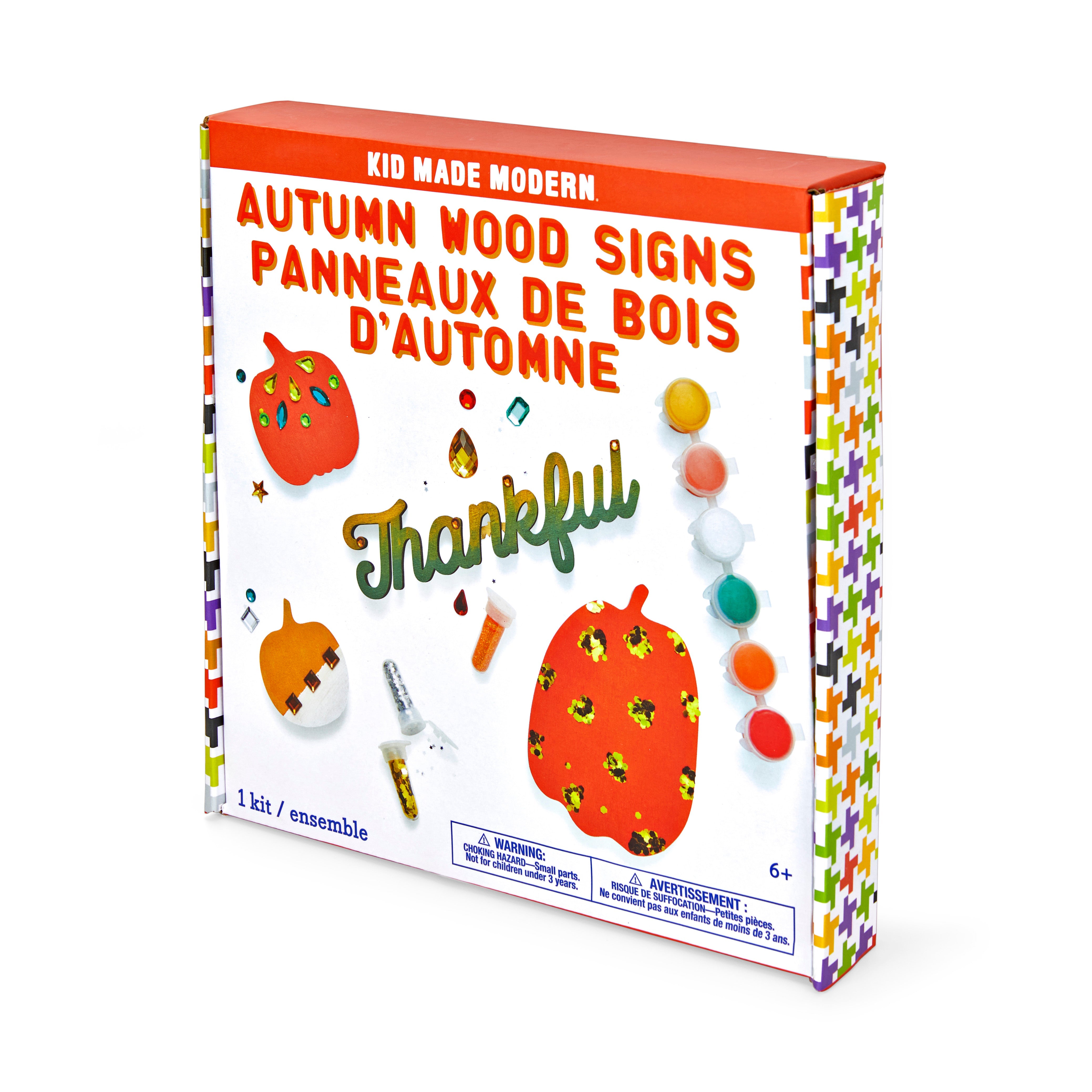 Kid Made Modern Autumn Wood Signs Craft Kit Craft Kits