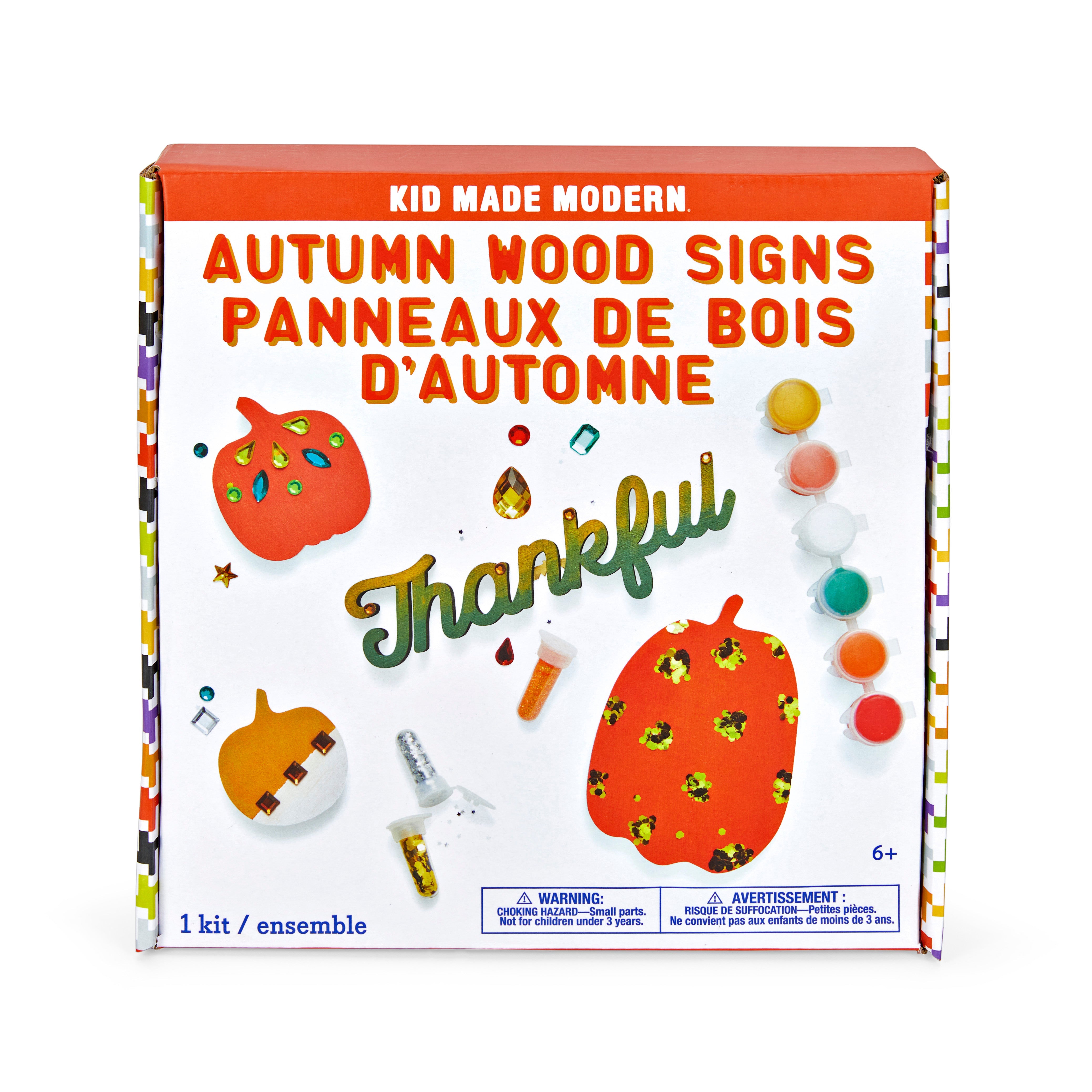 Kid Made Modern Autumn Wood Signs Craft Kit Craft Kits