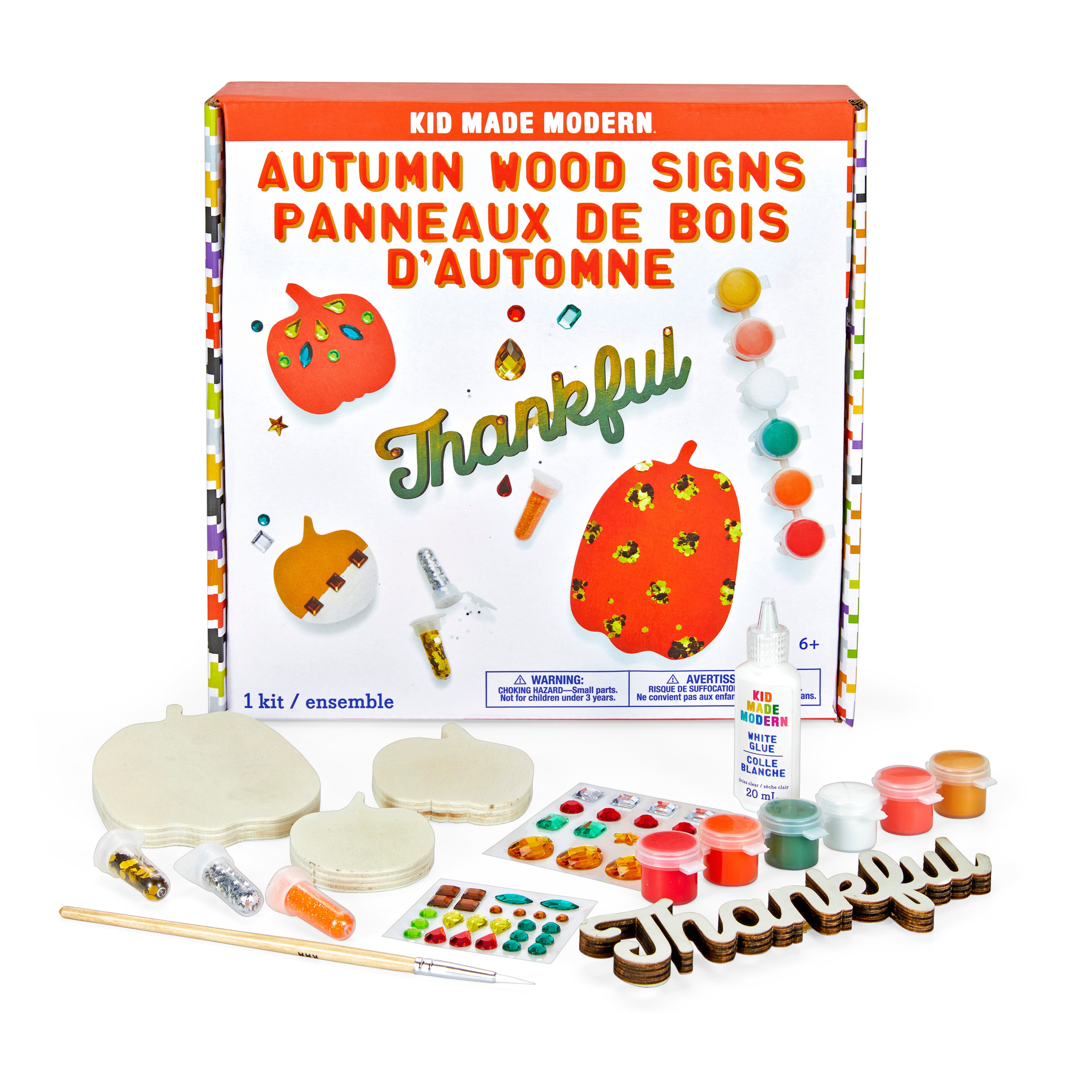 Kid Made Modern Autumn Wood Signs Craft Kit Craft Kits