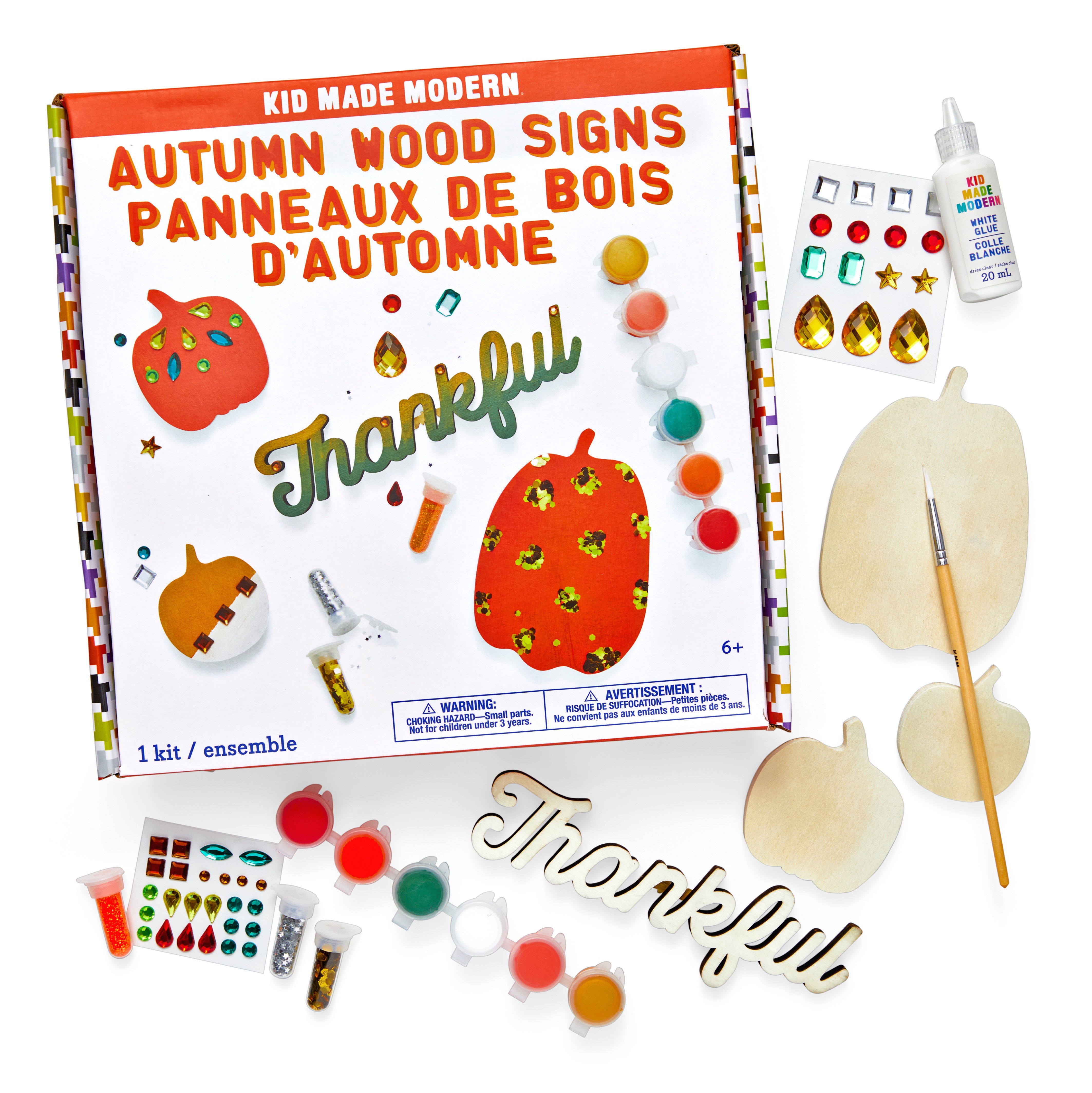 Kid Made Modern Autumn Wood Signs Craft Kit Craft Kits