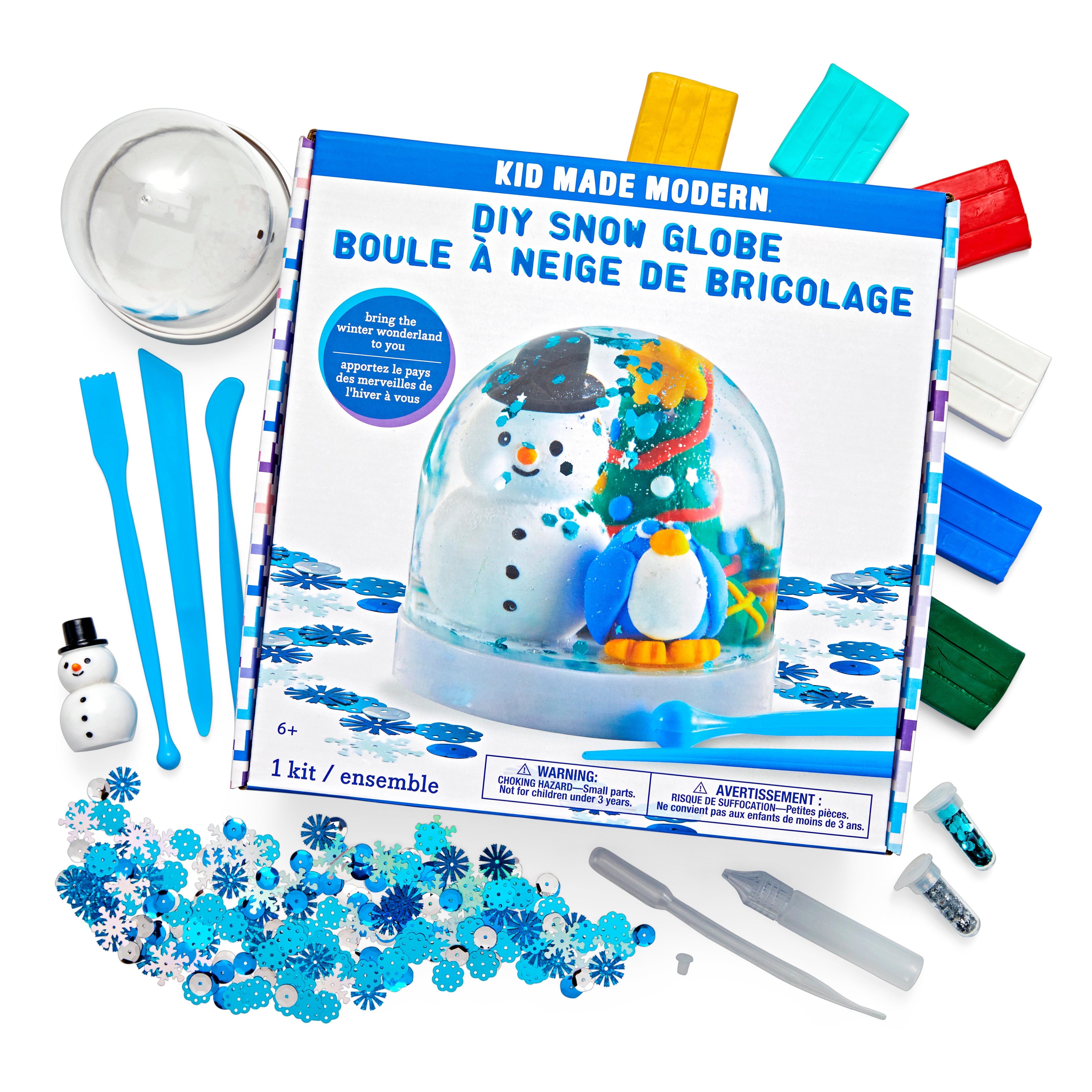 Kid Made Modern DIY Snow Globe Clay Kits