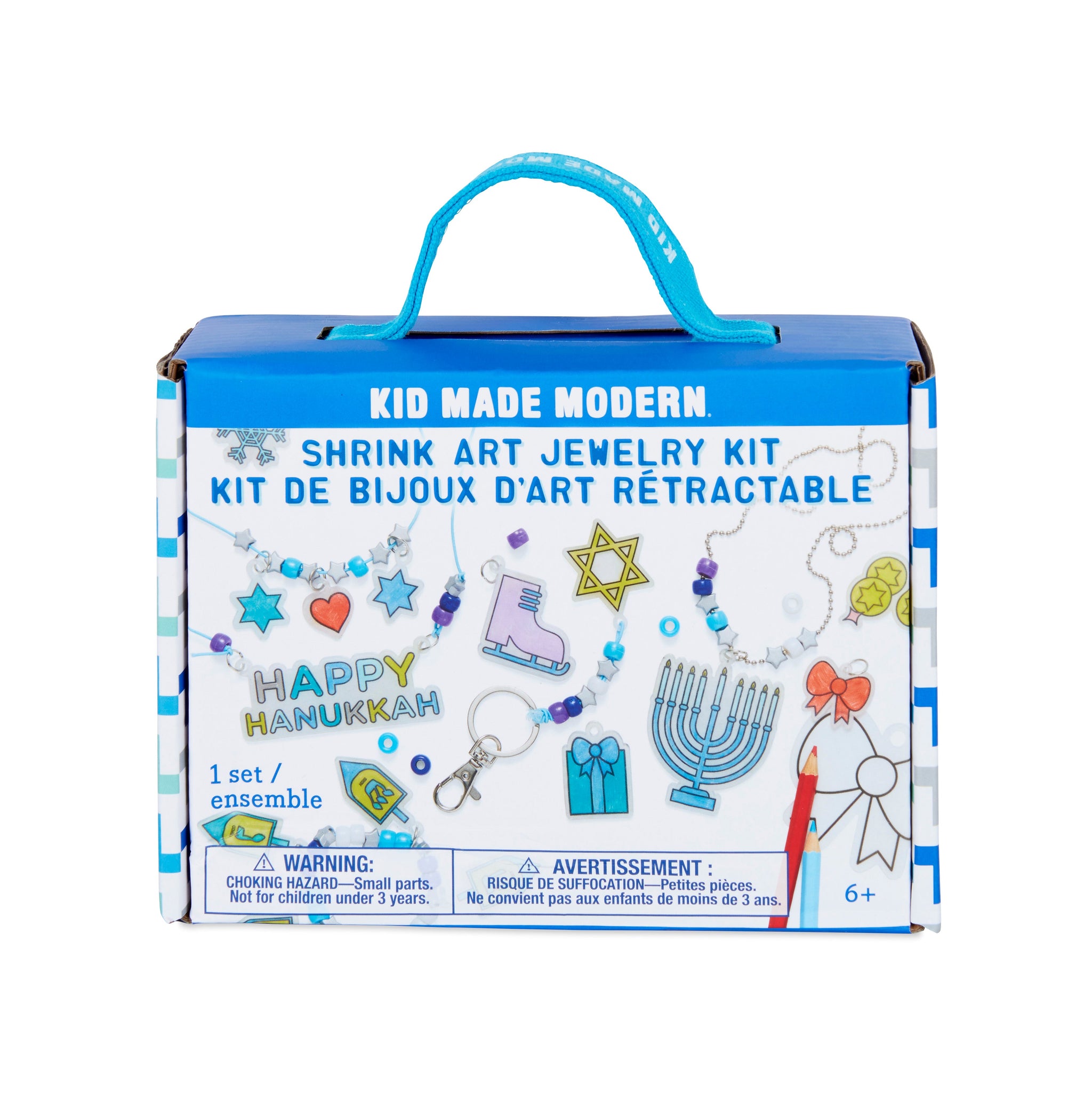 Hanukkah Shrink Art Jewelry Kit Kid Made Modern