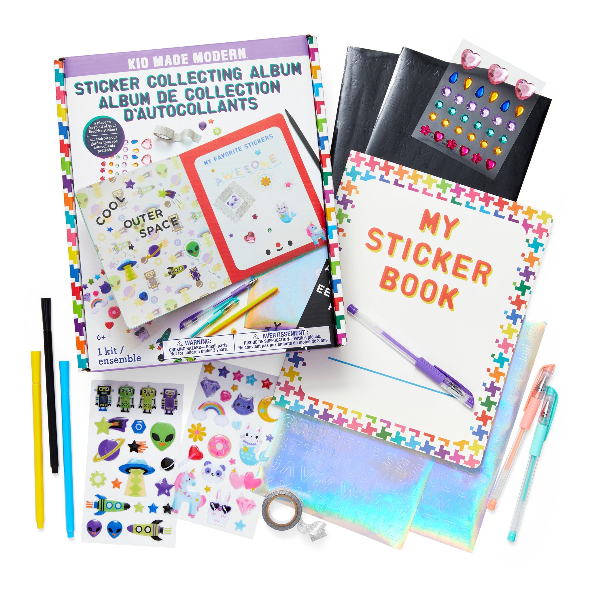 Kid Made Modern Sticker Collecting Album Crafts