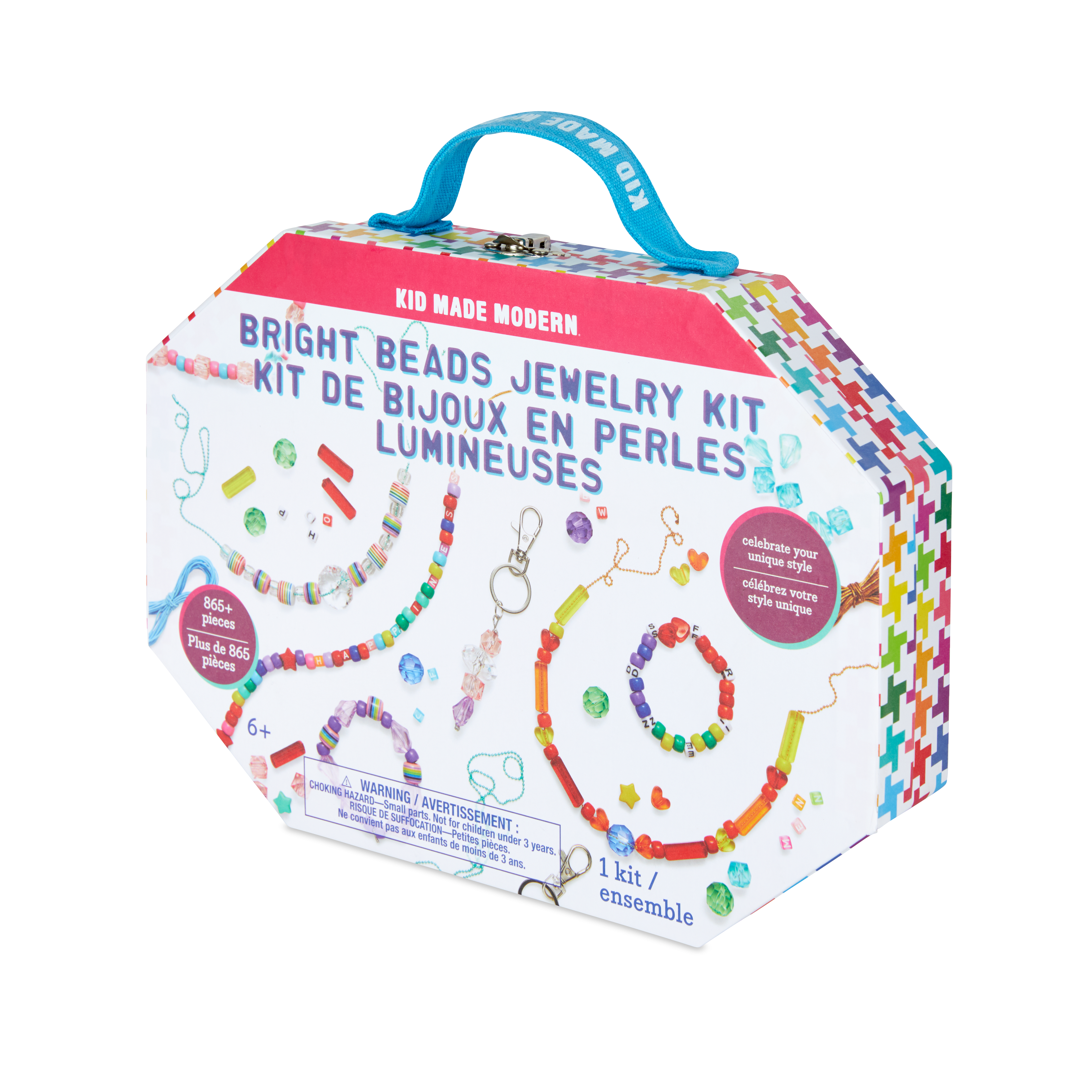 Kid Made Modern Bright Beads Jewelry Kit Crafts