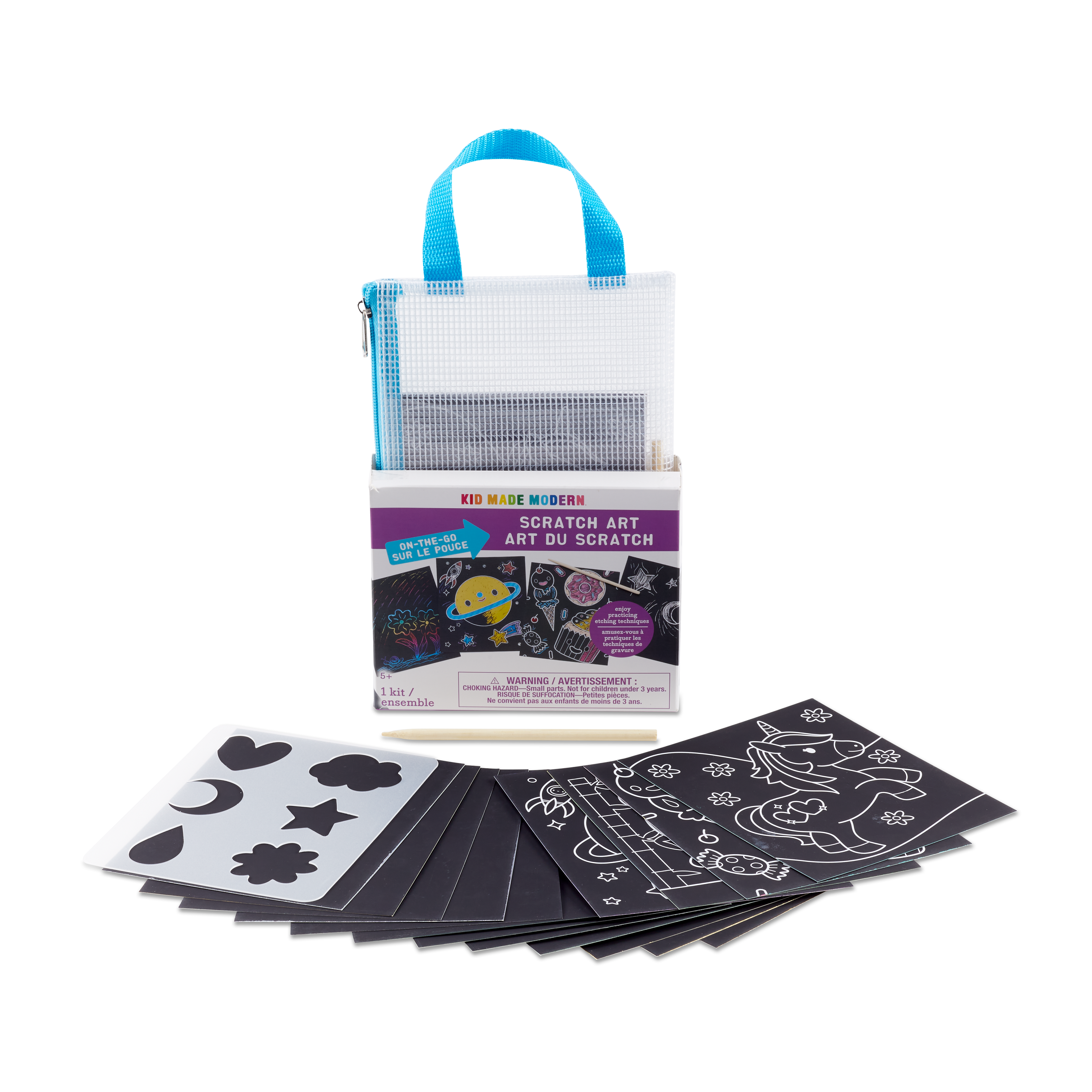 Kid Made Modern On-The-Go Scratch Art Art Kits
