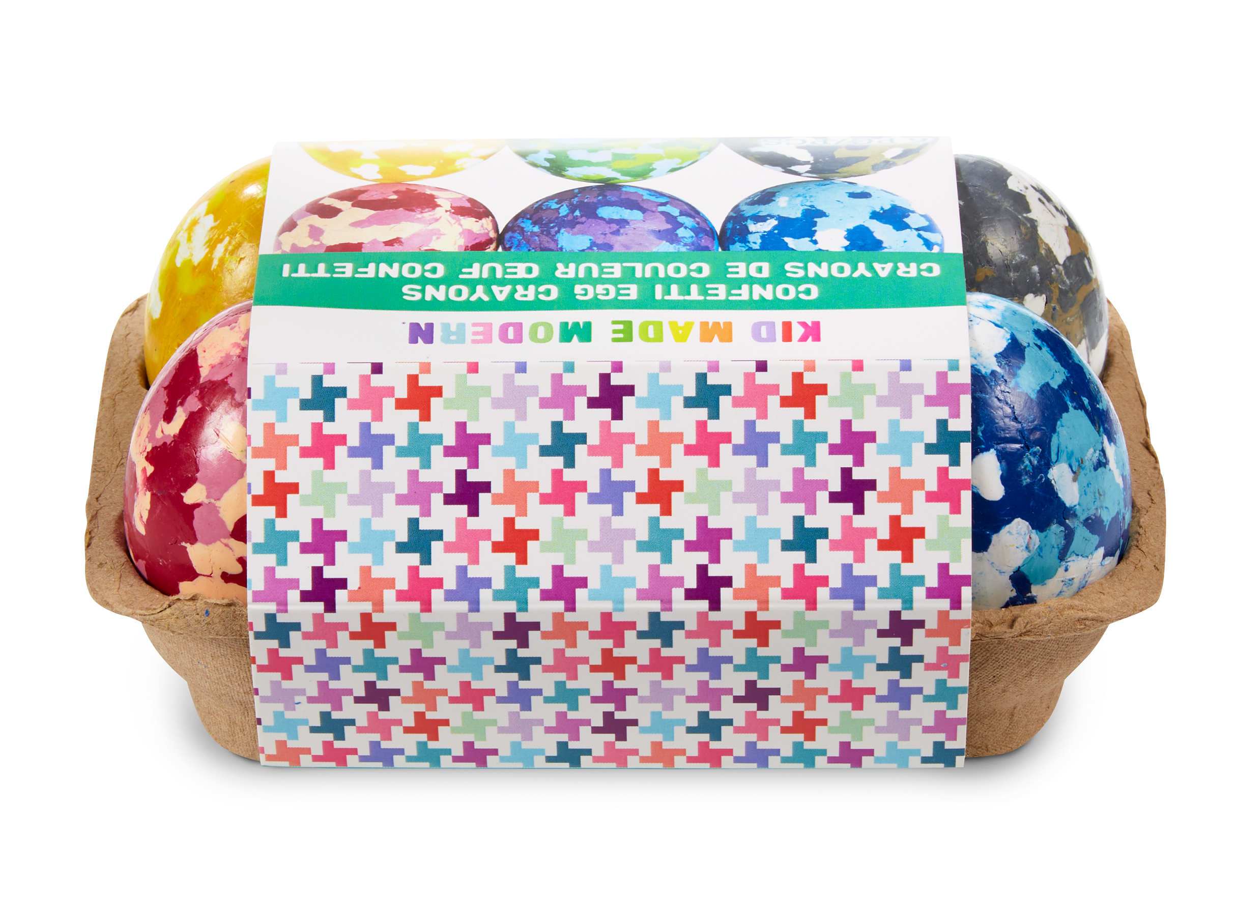 Kid Made Modern Confetti Egg Crayons Craft