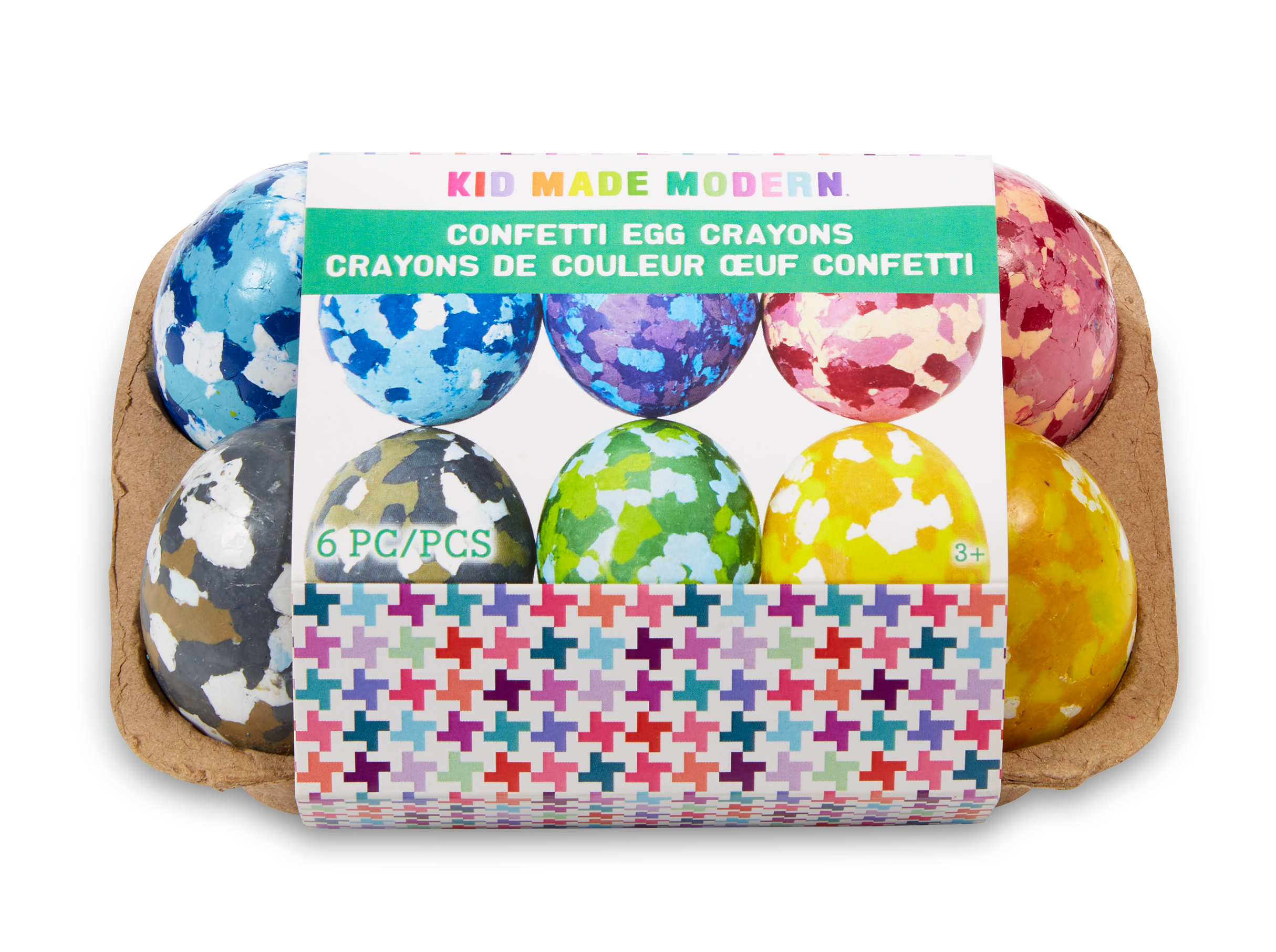 Kid Made Modern Confetti Egg Crayons Craft