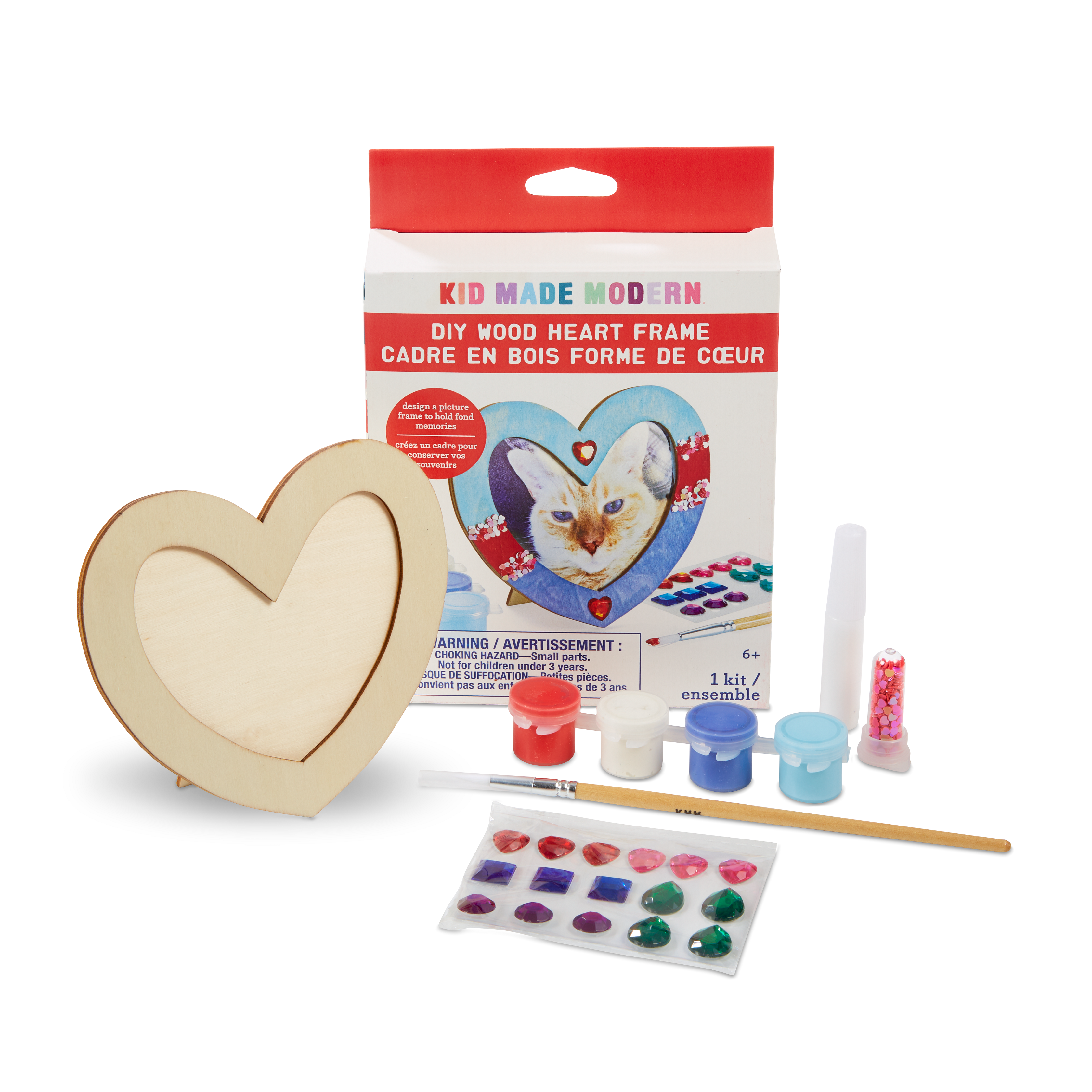 Kid Made Modern DIY Wood Heart Frame Craft