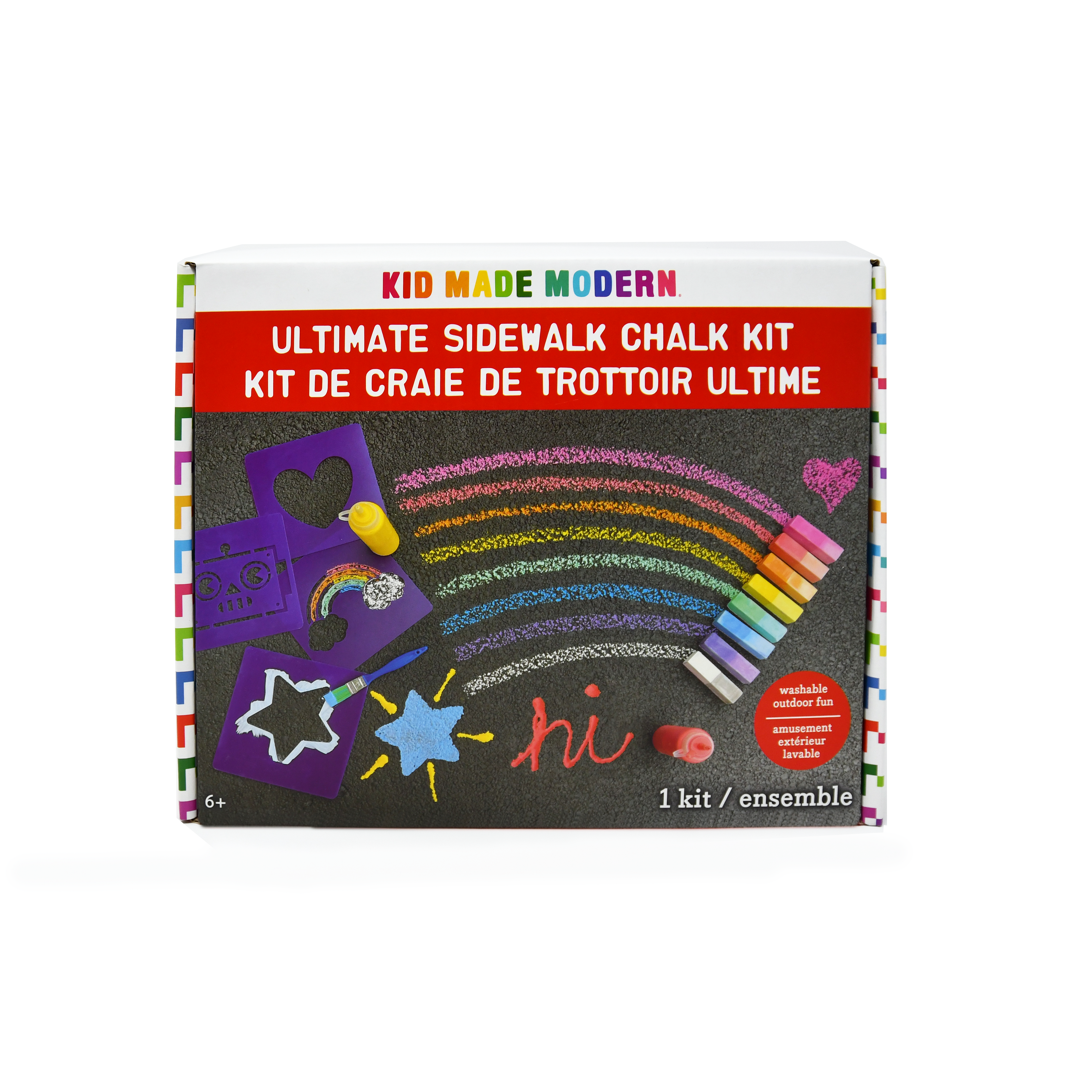 Kid Made Modern Ultimate Sidewalk Chalk Kit Crafts