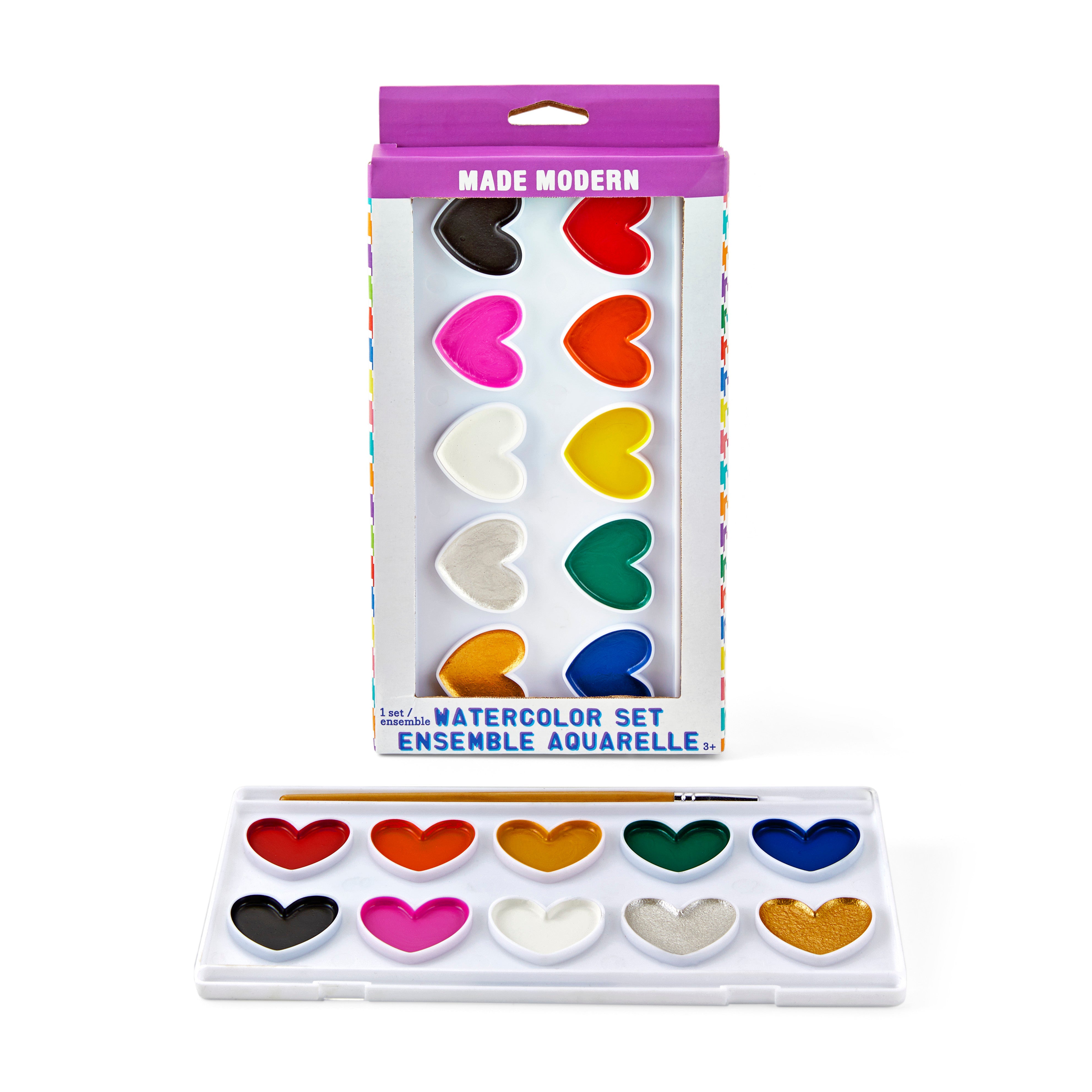 Kid Made Modern I Heart Watercolors Watercolor Set