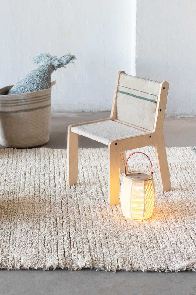 Kid's Chair Vintage Blue Canvas