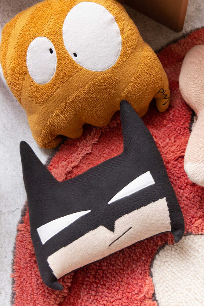 Knitted Cushion Batboy