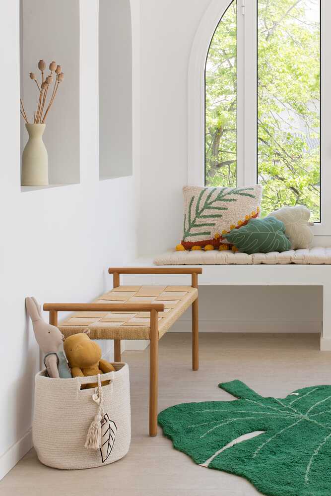 Knitted Cushion Baby Leaf - Plants