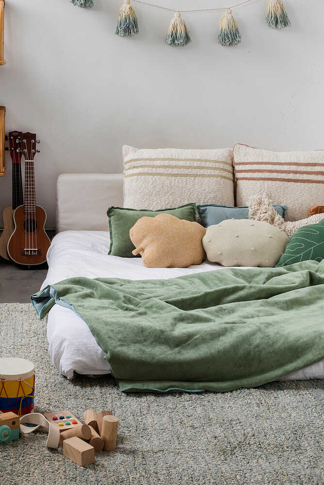 Knitted Cushion Duetto Powder - Natural - Reversible