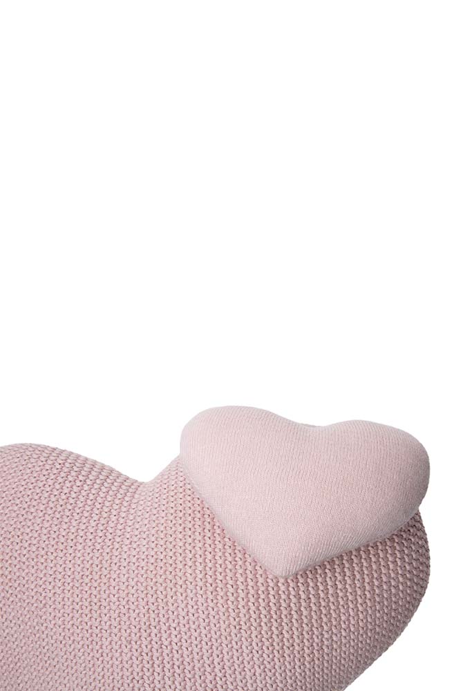 Knitted Cushion Love - Puffy