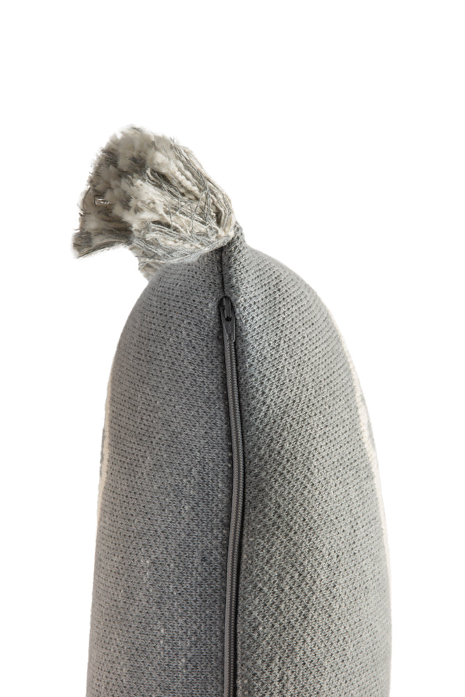 Knitted Cushion Oasis Grey - Bereber Classics