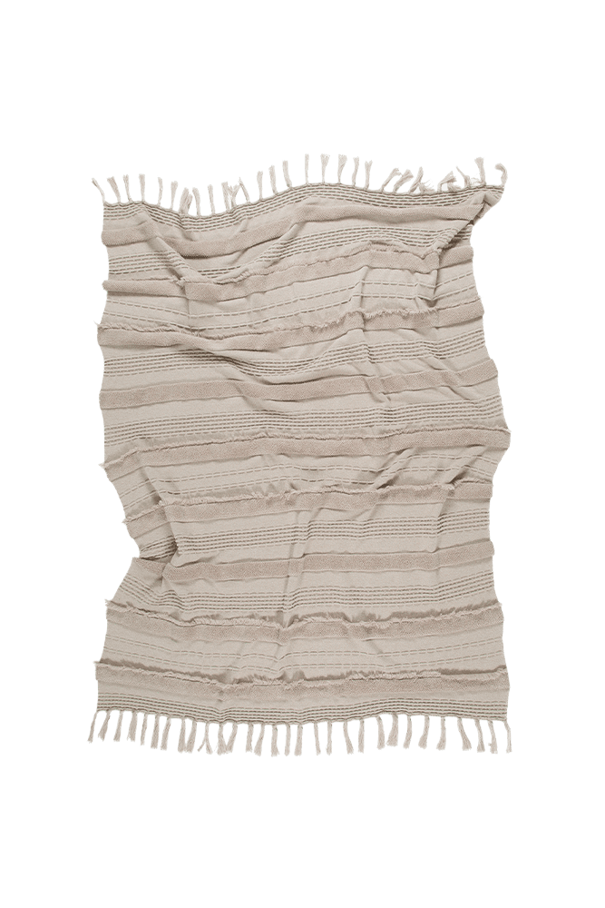 Knitted Blanket Air Dune White