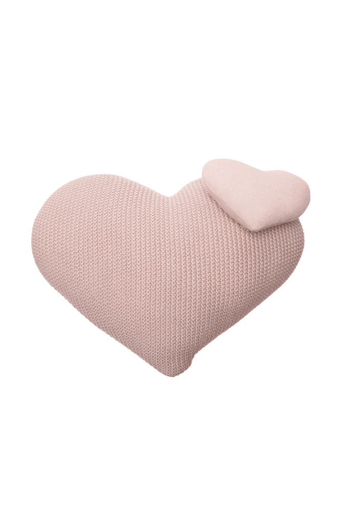 Knitted Cushion Love - Puffy