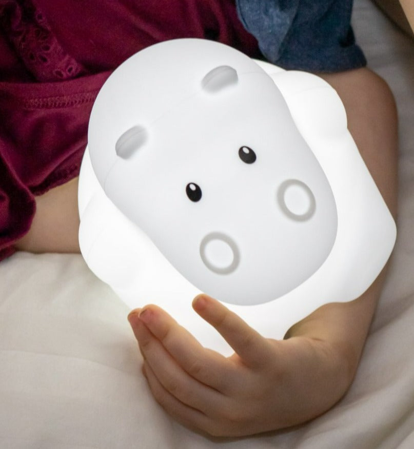 LumiPets® Hippo - Children's Nursery Touch Night Light