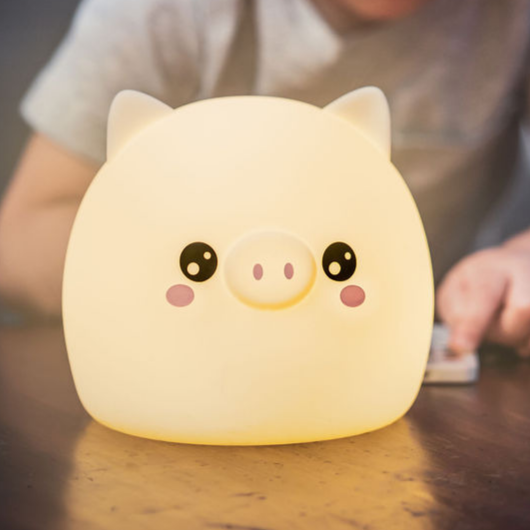 LumiPets® Kawaii Pig - Children's Nursery Touch Night Light