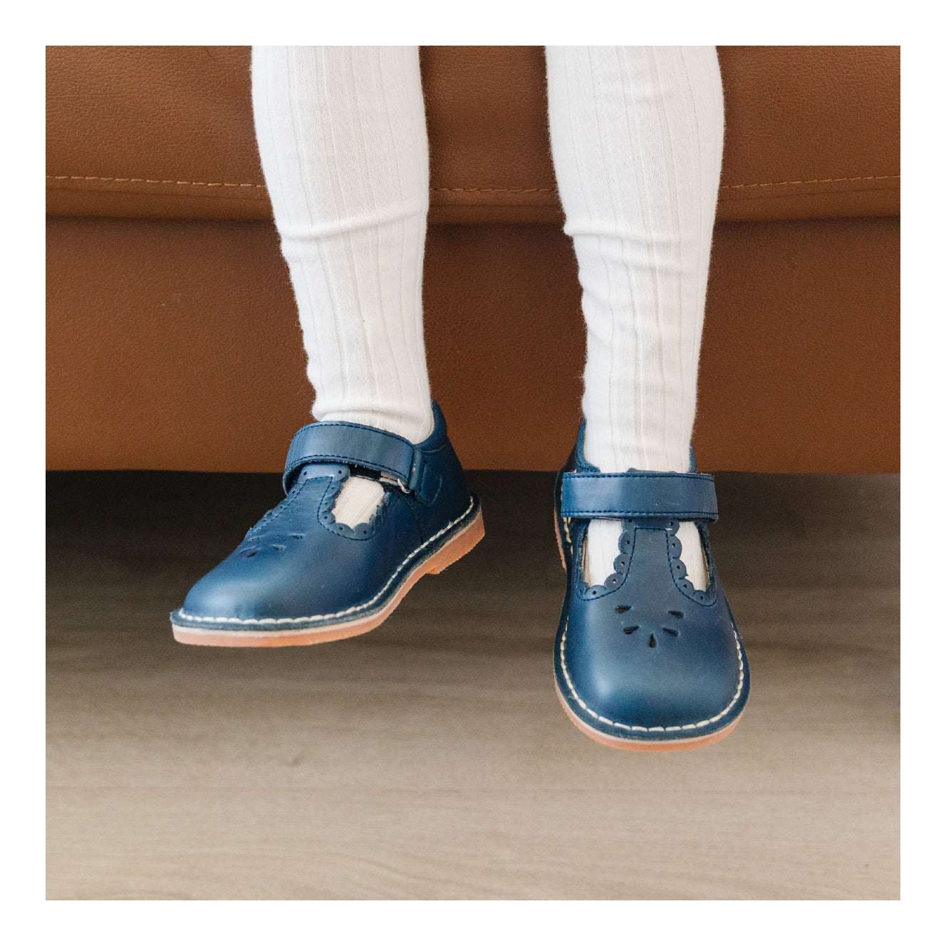 Mary Janes Scalloped T-Strap | Angie