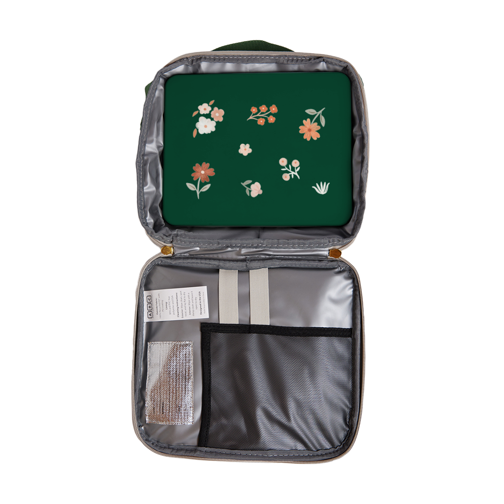 Bento And Lunch Bag Set Neutral With Mini Floral