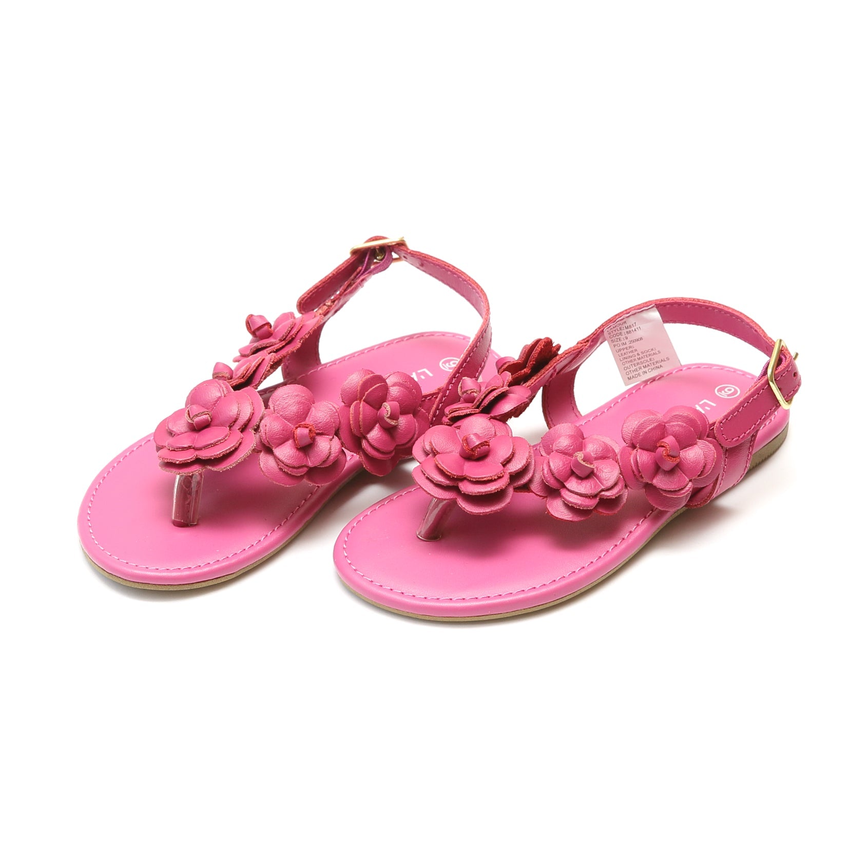 Sandals Leather Flower | Evelyn