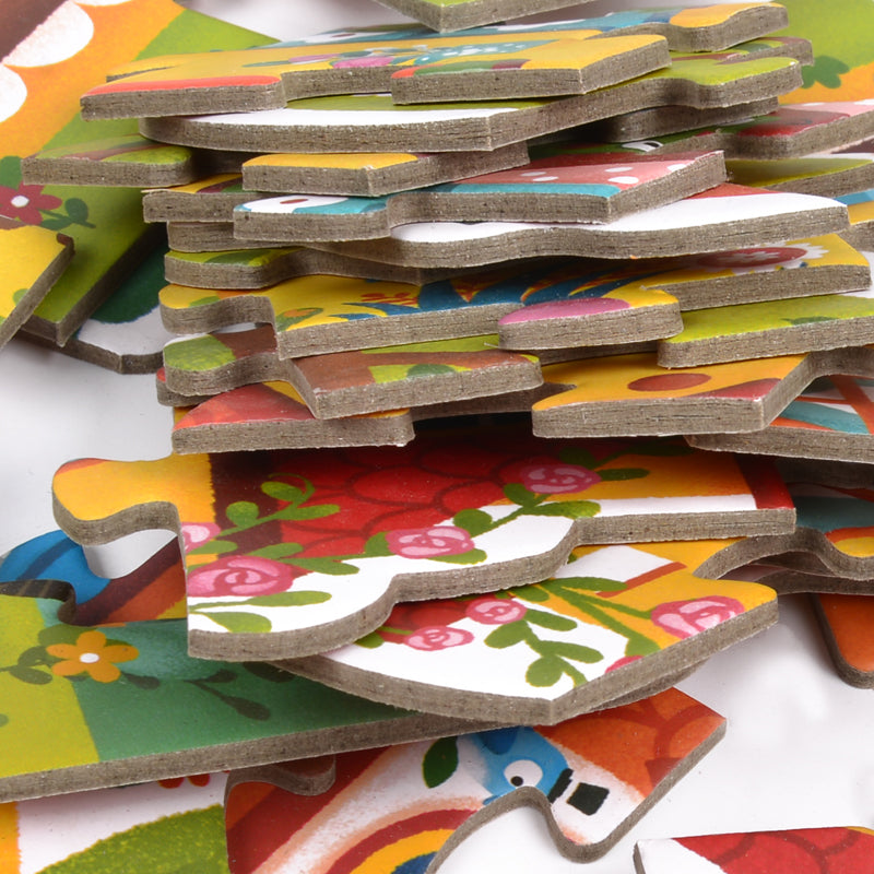 Mideer Set of 4 Progressive Puzzles: Seasons Winter, Spring, Autumn and Summer Puzzle