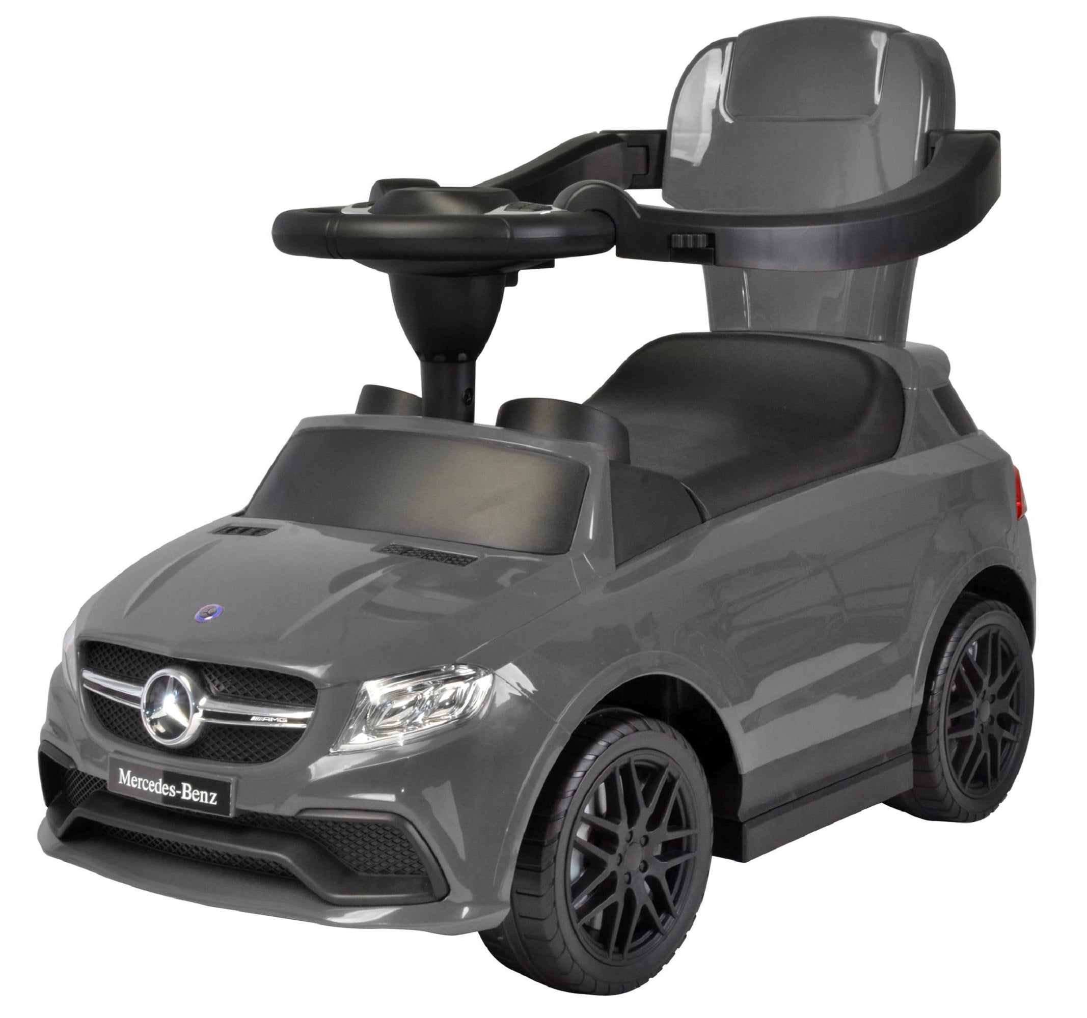 Best Ride On Cars 3 in 1 Mercedes Baby Toddler Toy Push Vehicle, Stroller, and Rocker with LED Lights