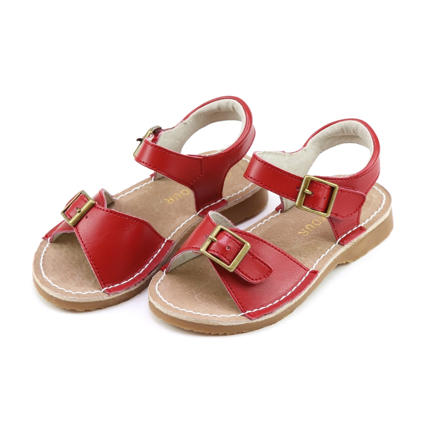 Sandals Leather Buckle Open Toe | Olivia