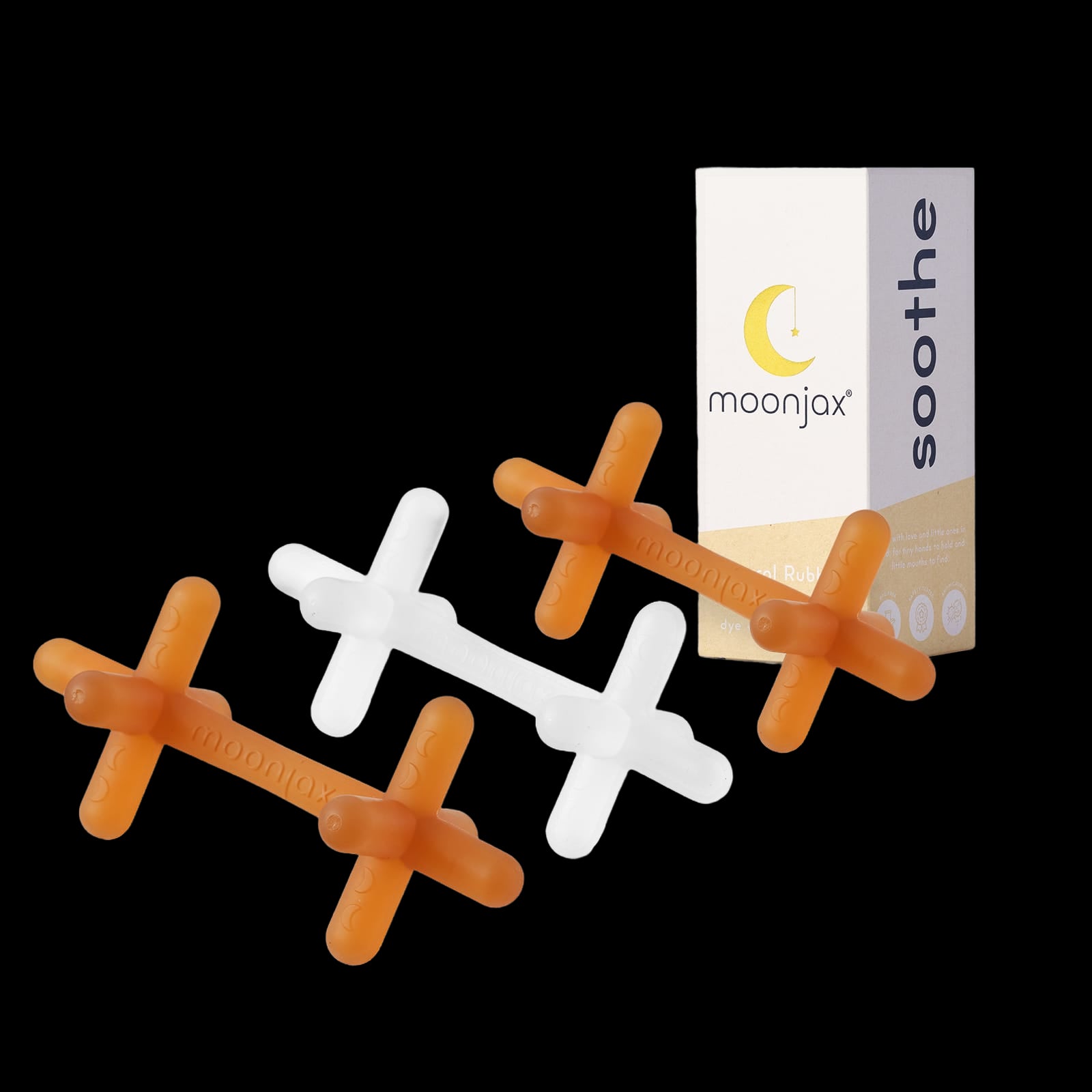 3-pack Mix & Match Patented Moonjax®best Baby Teether