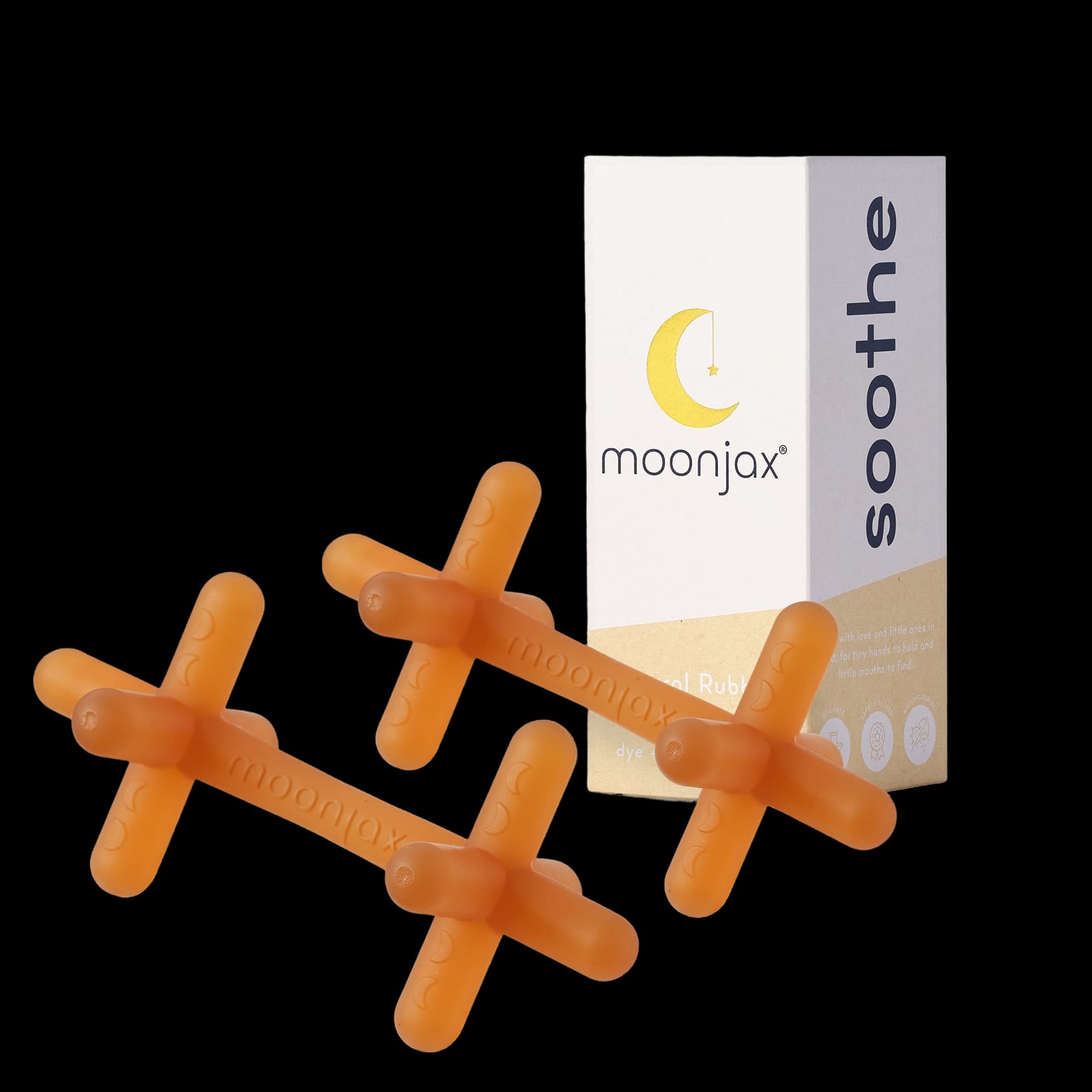 2-pack Mix & Match Patented Moonjax® Best Baby Teethers