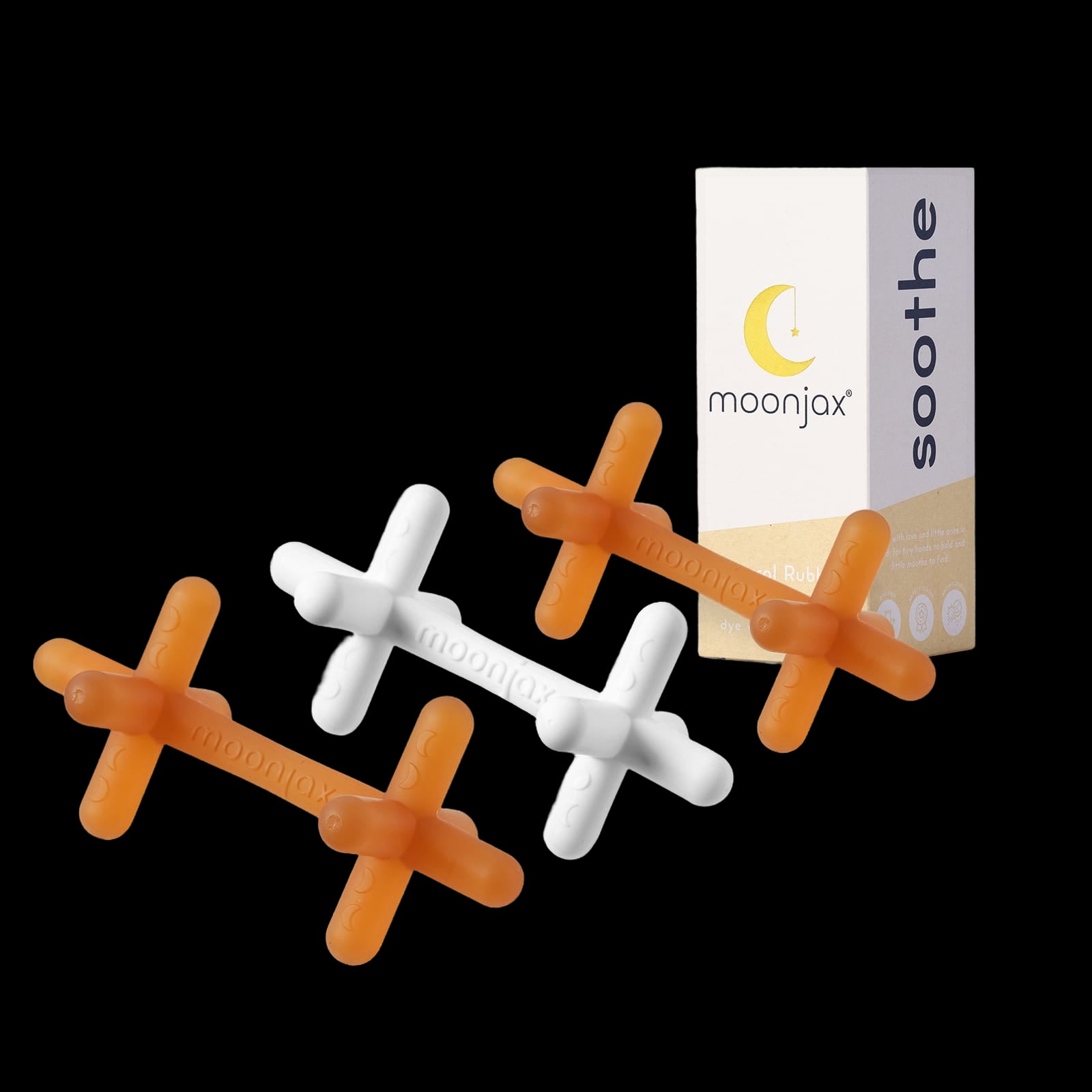 3-pack Mix & Match Patented Moonjax®best Baby Teether