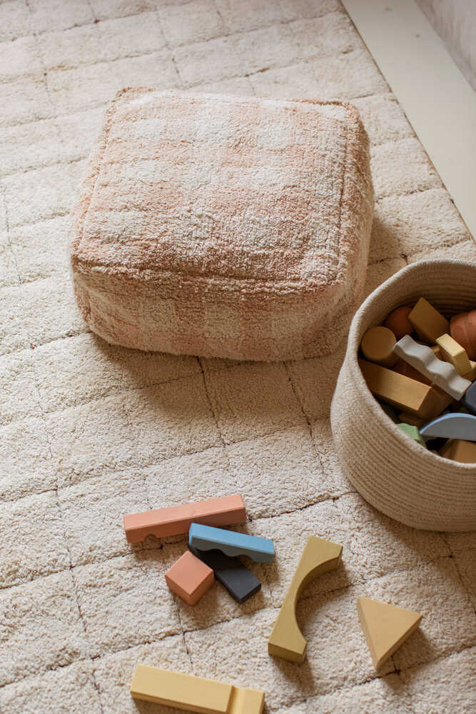 Pouf Vichy Rose - Kitchen