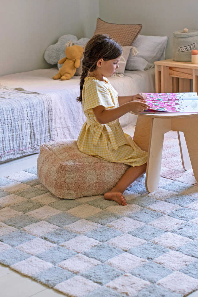 Pouf Vichy Rose - Kitchen