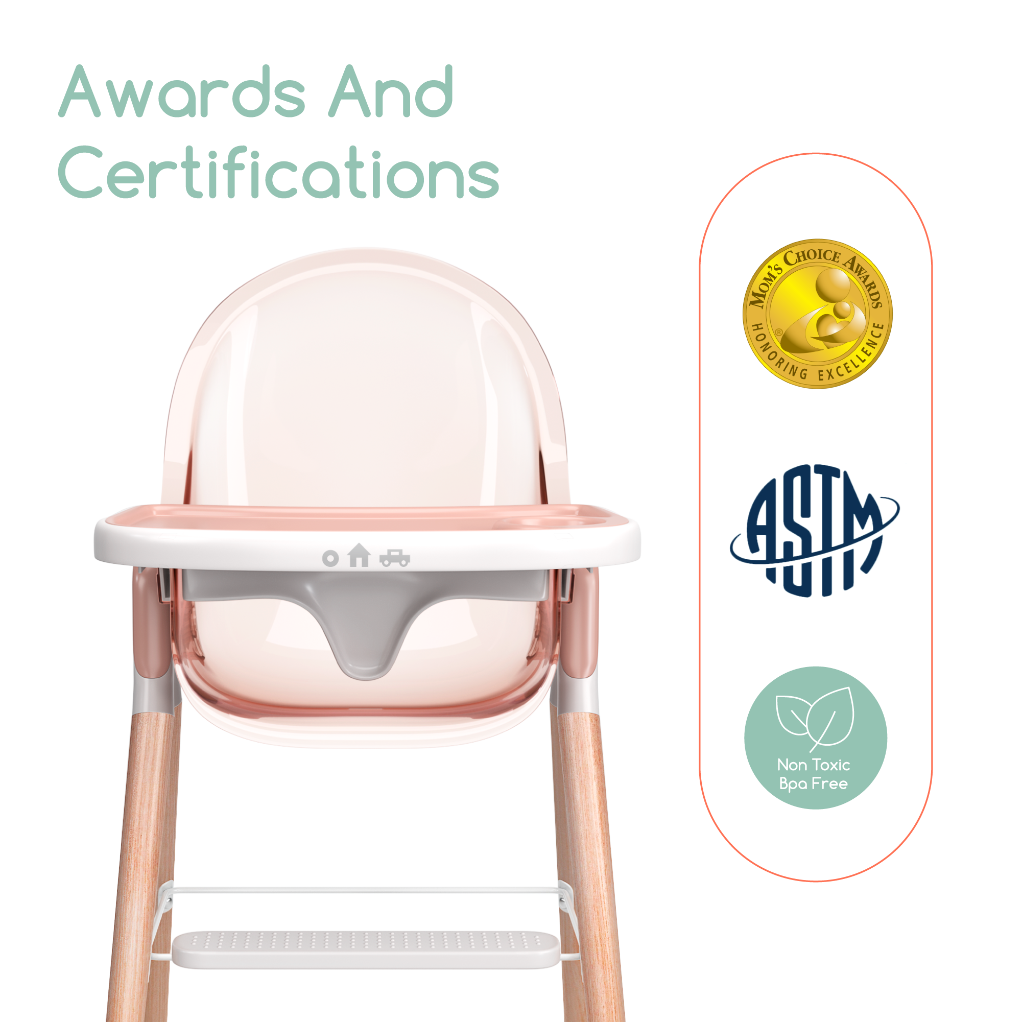 Children Of Design 6 In 1 Deluxe High Chair