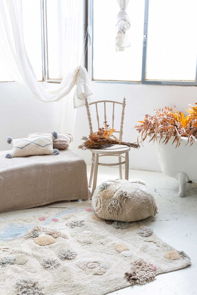 Pouf Mossy Rock - Cotton Woods