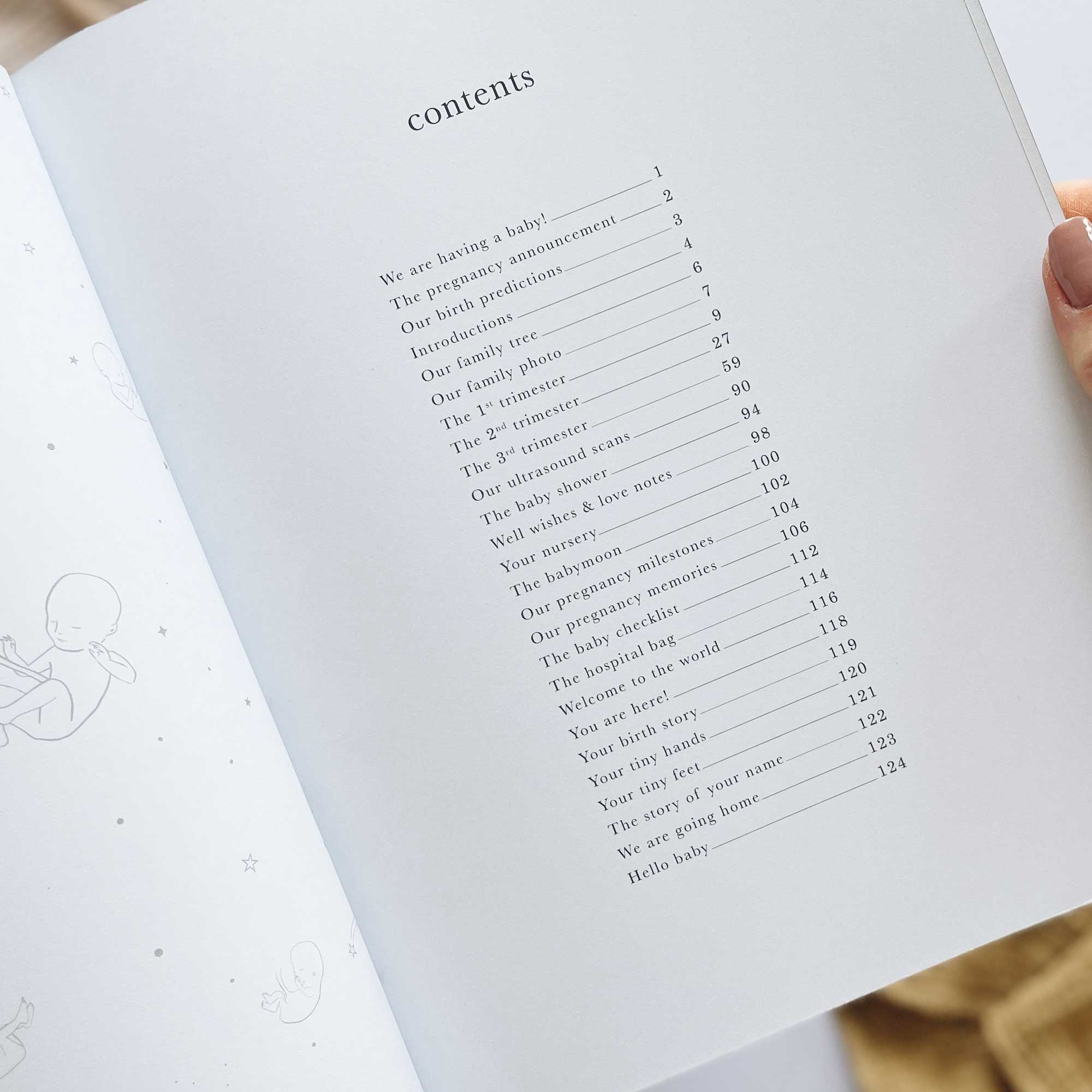 My Pregnancy Journal - White