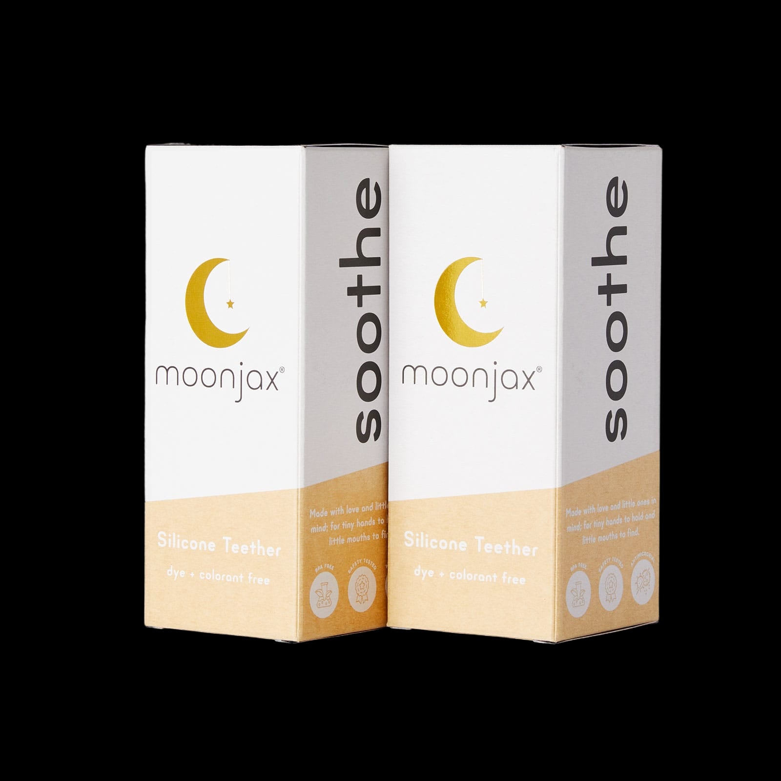 2-pack Mix & Match Patented Moonjax® Best Baby Teethers