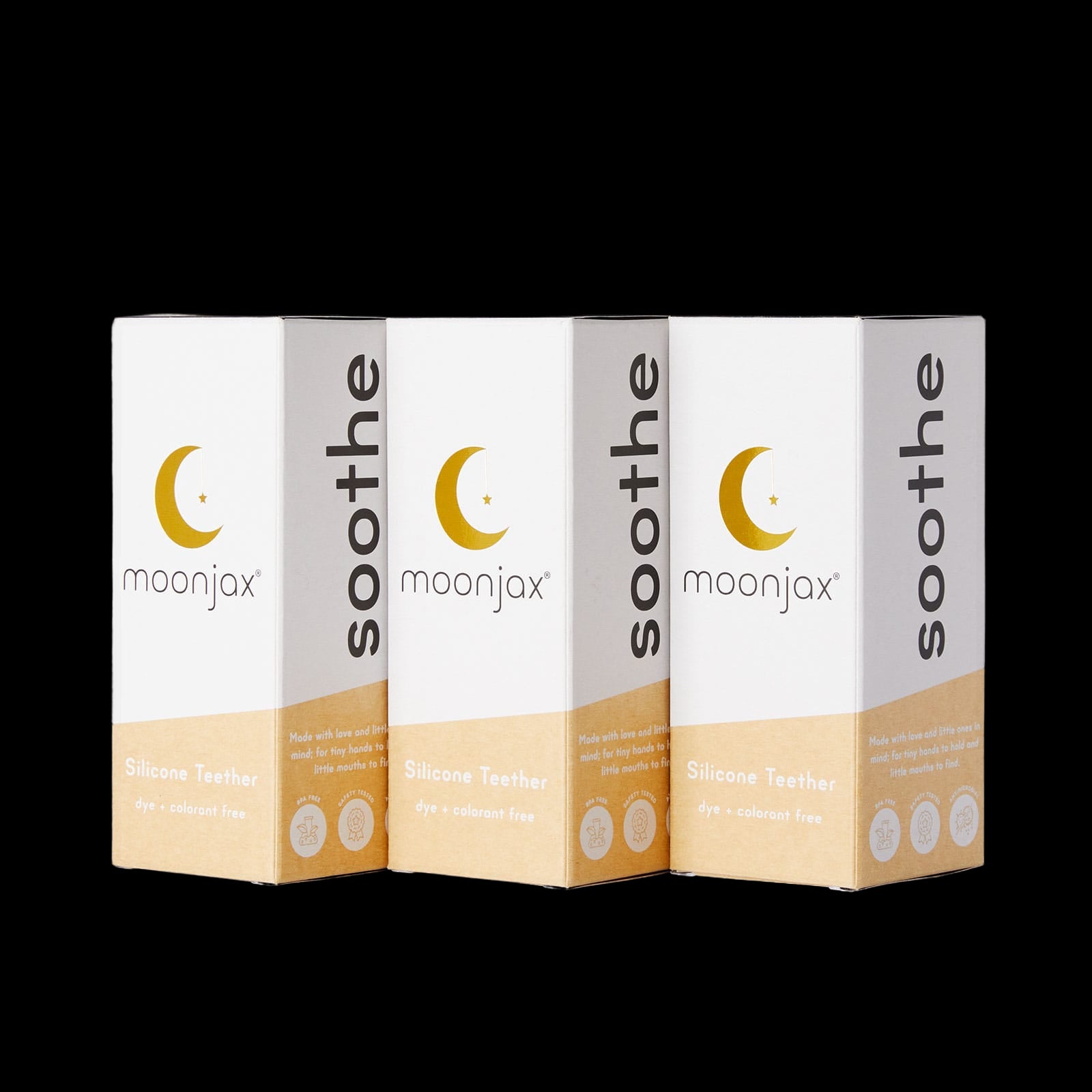 3-pack Mix & Match Patented Moonjax®best Baby Teether