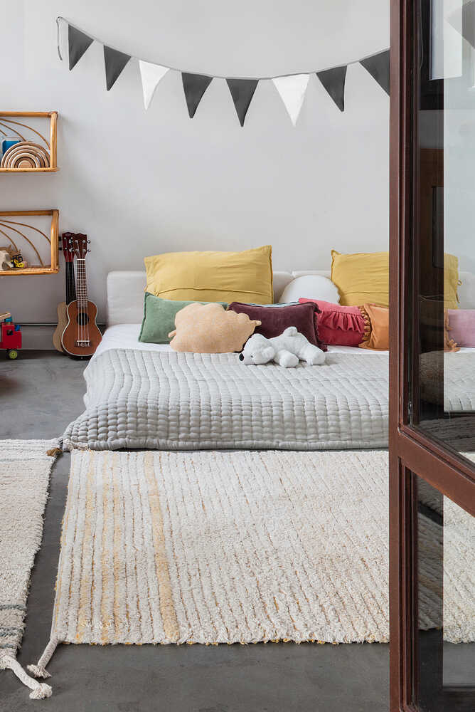 Reversible Washable Rug Twin Amber - Reversible