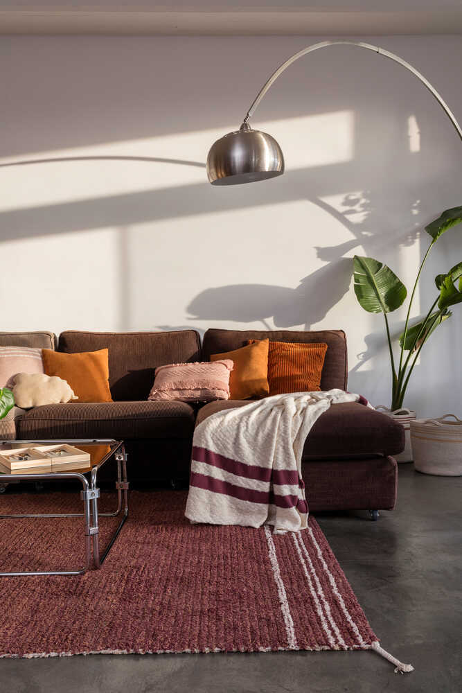 Reversible Washable Rug Twin Toffee - Reversible