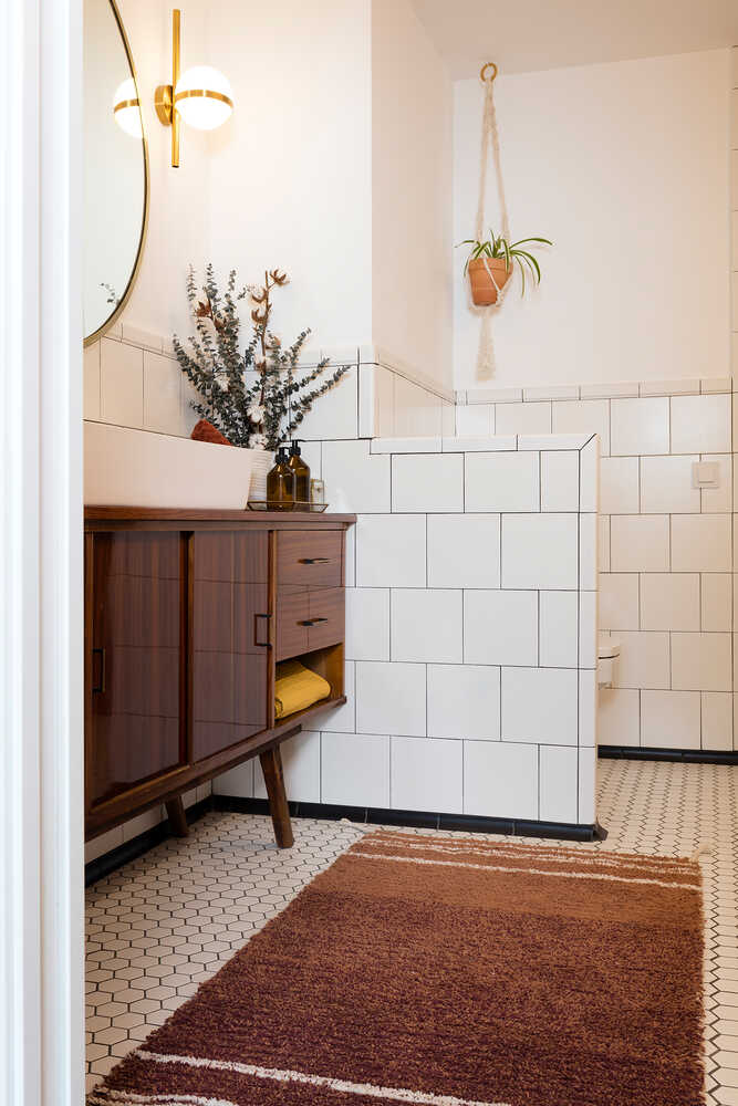 Reversible Washable Rug Twin Toffee - Reversible