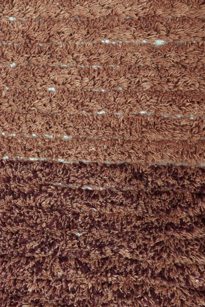 Reversible Washable Rug Twin Toffee - Reversible