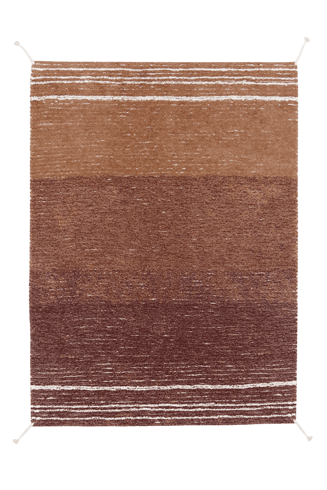 Reversible Washable Rug Twin Toffee - Reversible