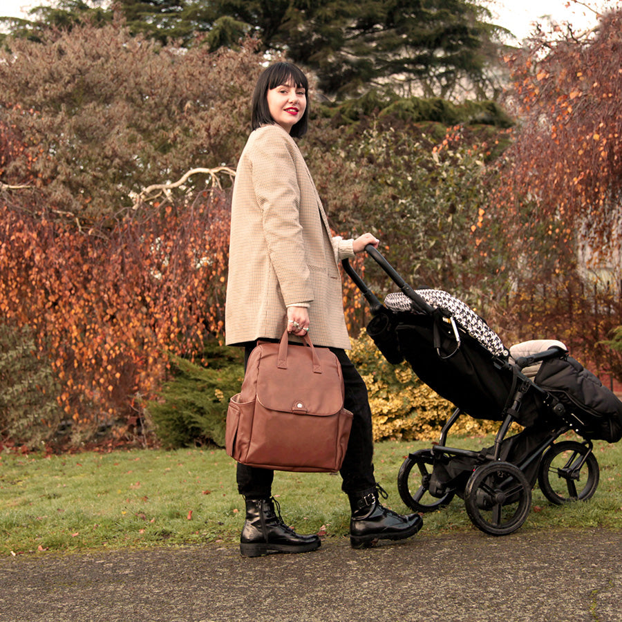 Robyn Vegan Leather Convertible Backpack Tan