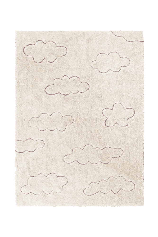 Washable Rug Clouds Natural - RugCycled Collection