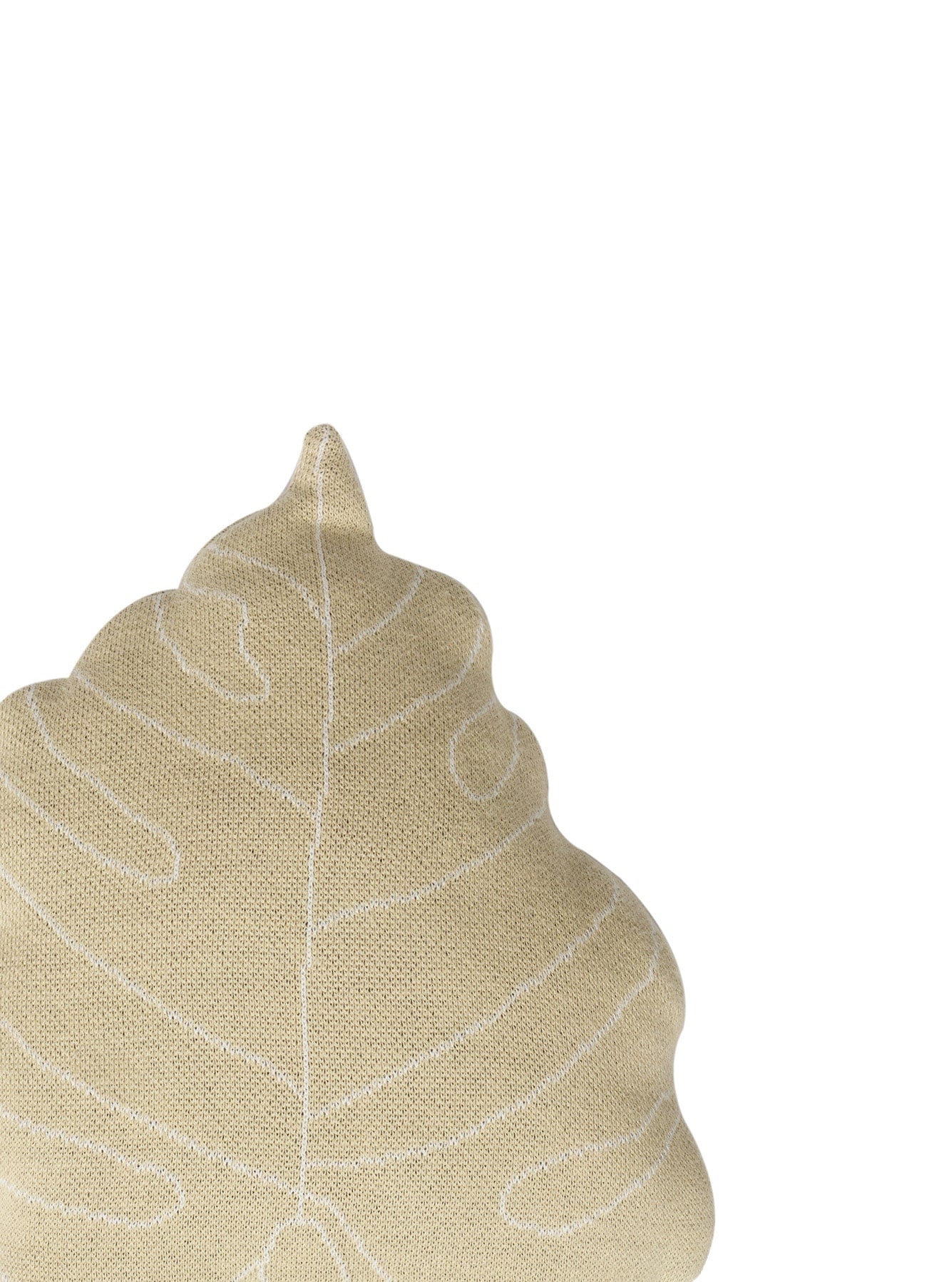 Knitted Cushion Baby Leaf Olive - Re-Edition